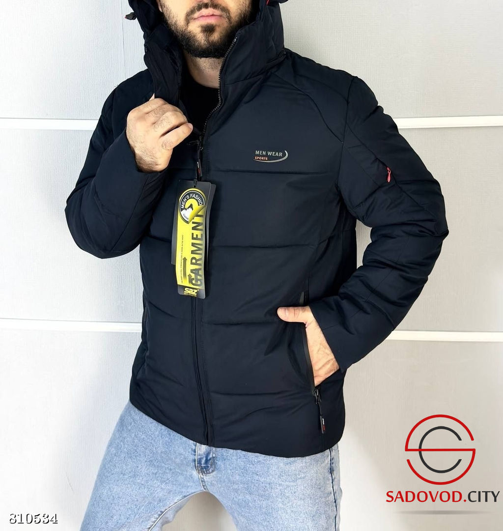 Куртка зимняя мужская с наполнителем холлофайбер - Bruno фото 4