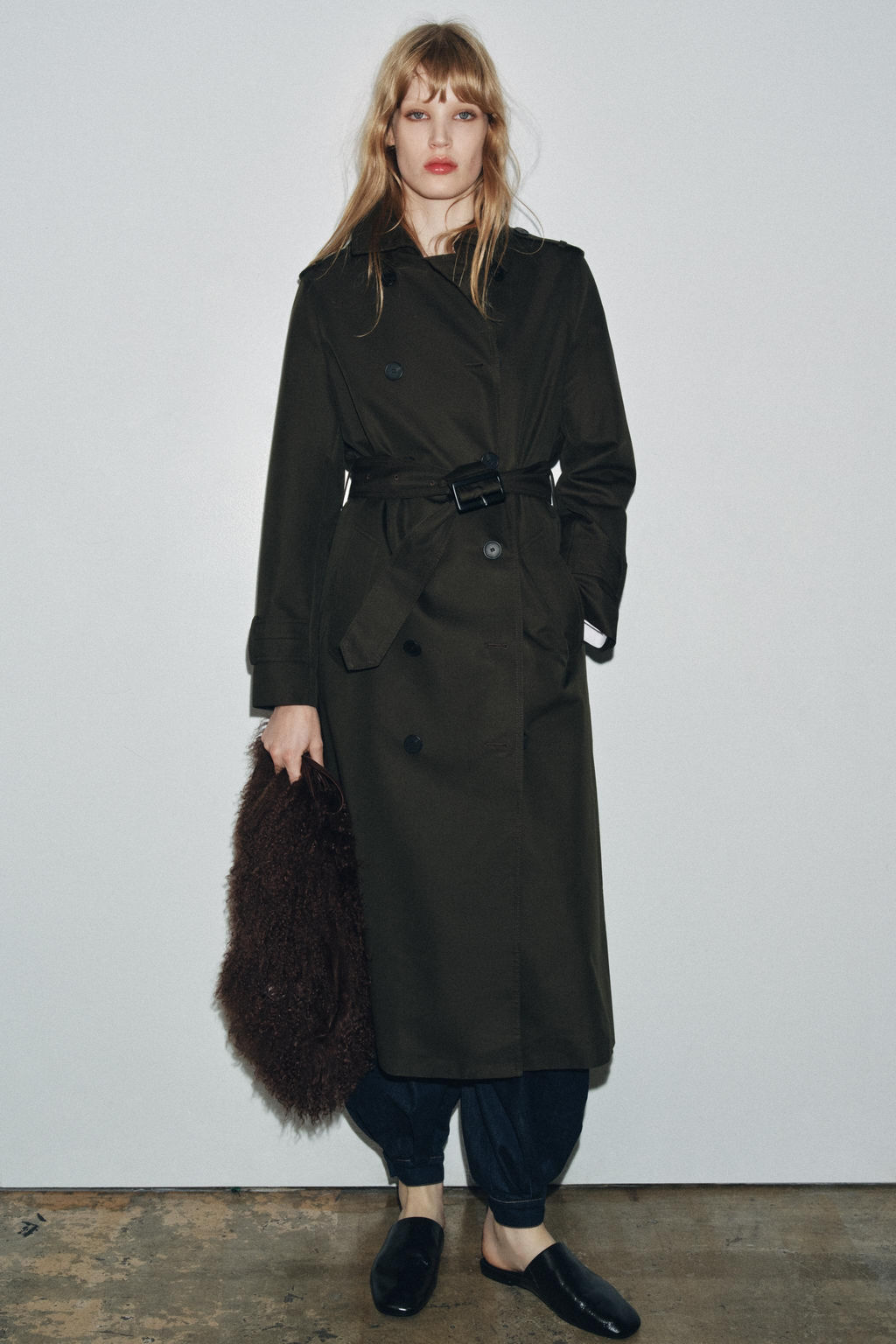 WATER REPELLENT DOUBLE-BREASTED TRENCH COAT ZW COLLECTION - Zara фото 3