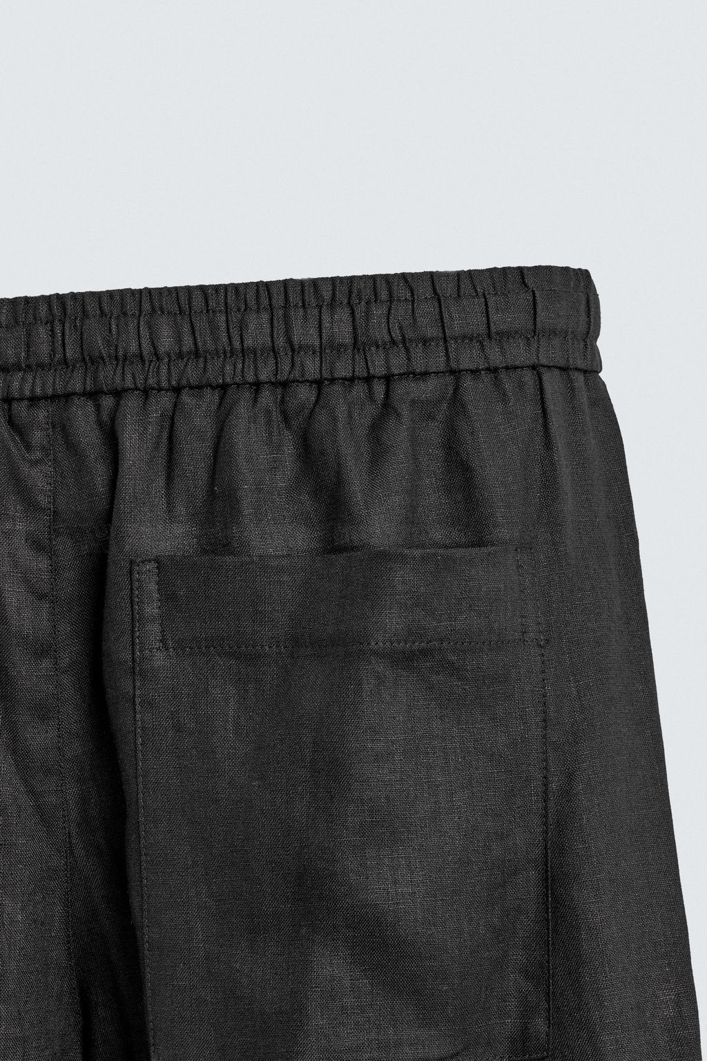 PANTAL?N RELAXED FIT 100% LINO / Negro - Zara фото 9