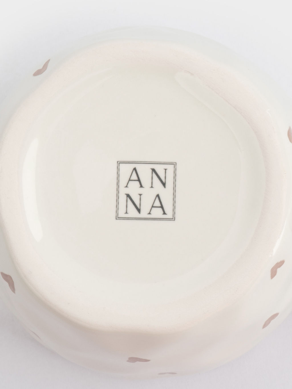 Кружка, 400 мл, керамика, молочная, Сердца, Empathy - Anna lafarg фото 4