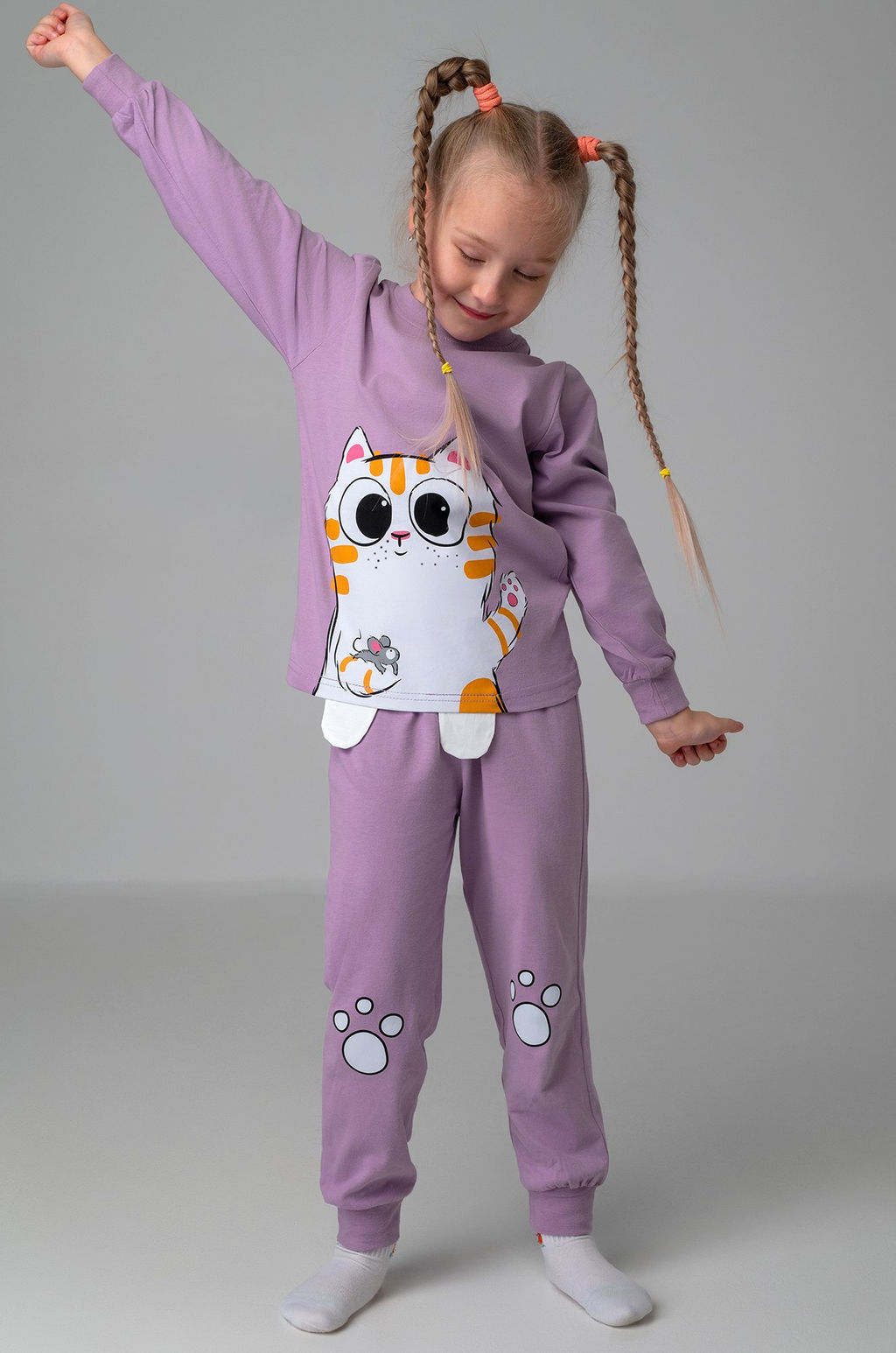 Хлопковая пижама для девочки Bonito  фото 8