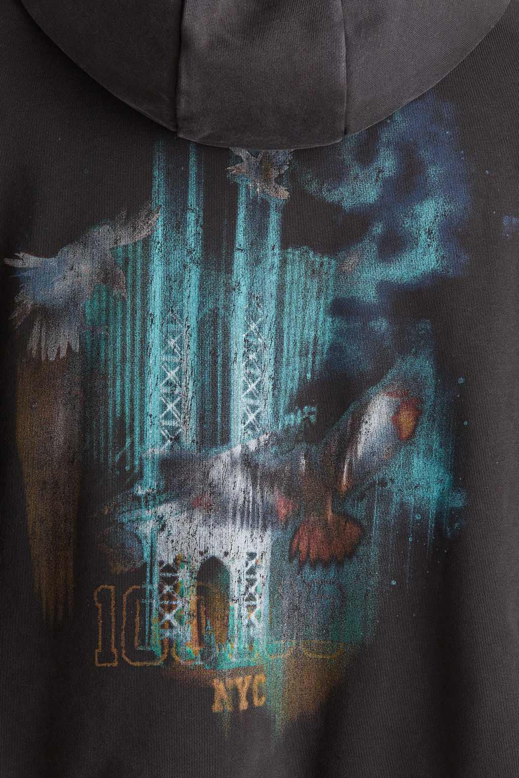 Sudadera con capucha y estampado Oversized Fit - H&m фото 9