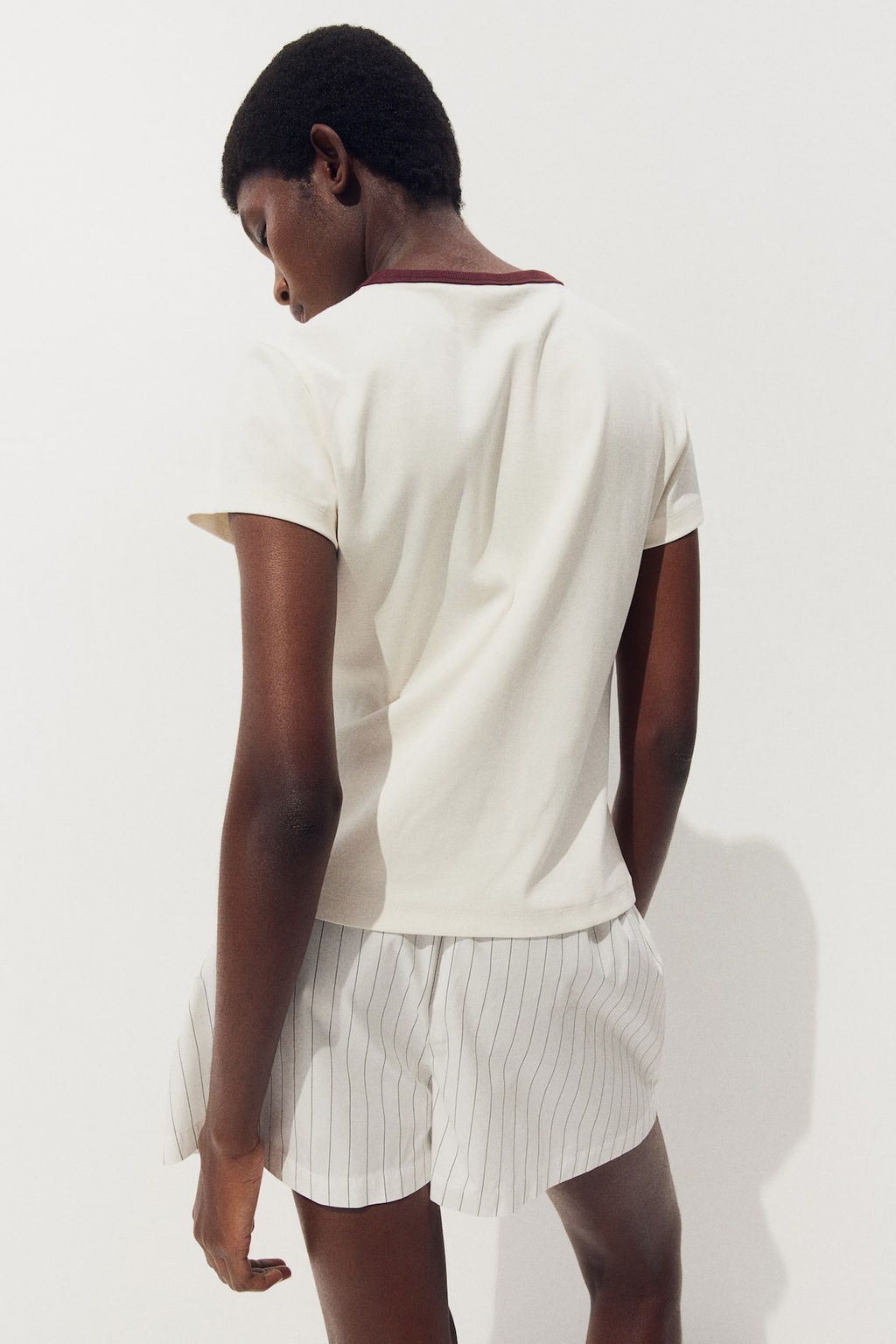 Camiseta ajustada de algodon - H&m фото 4