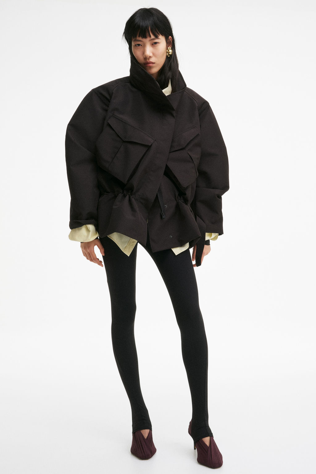 Leggings con panel drapeado - H&m фото 5