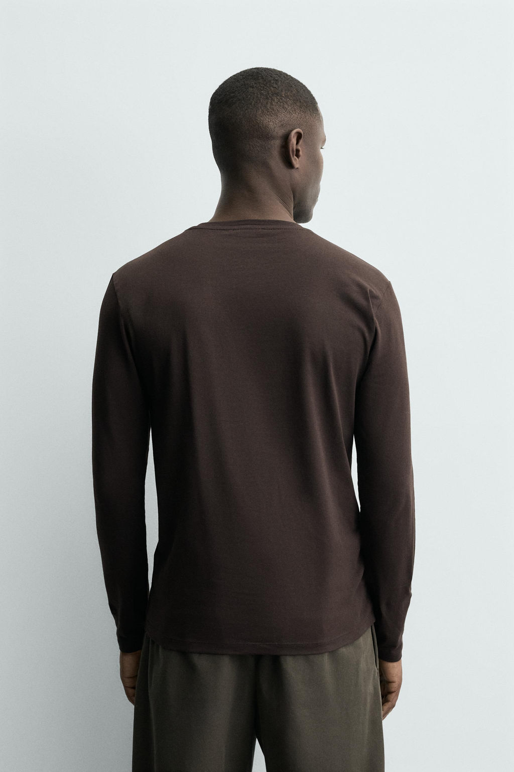 CAMISETA SLIM FIT B?SICA / Marr?n - Zara фото 3