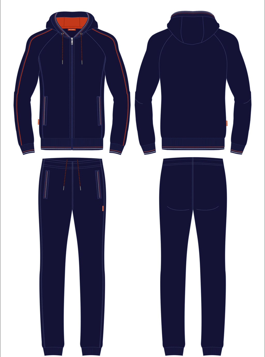 Спортивный костюм мужской 10M-RR-1843 RED-N-ROCKS - Red-n-rock's фото 11