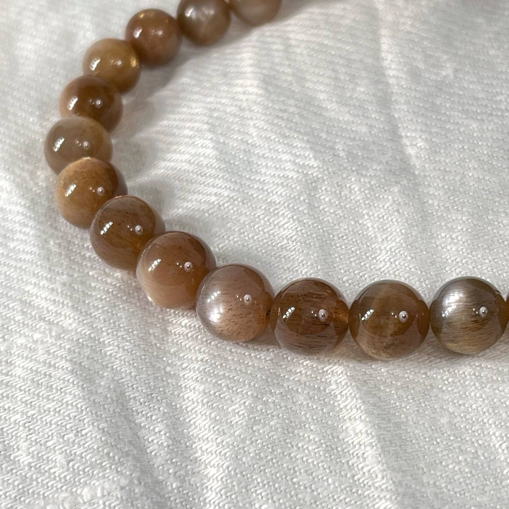 Бусы на увеличение из Солнечного камня - Радуга самоцветов фото 2