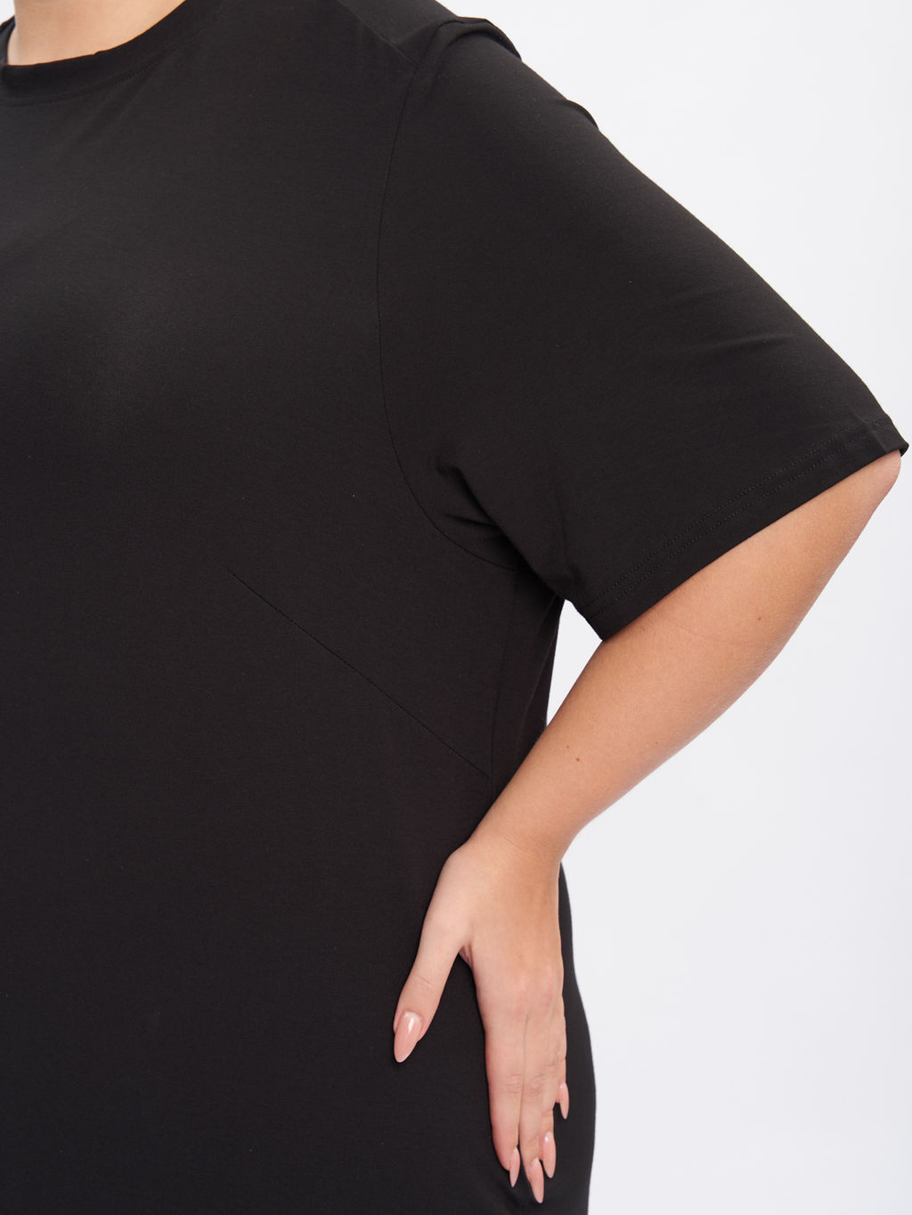 Платье из трикотажа PP51503BLK01