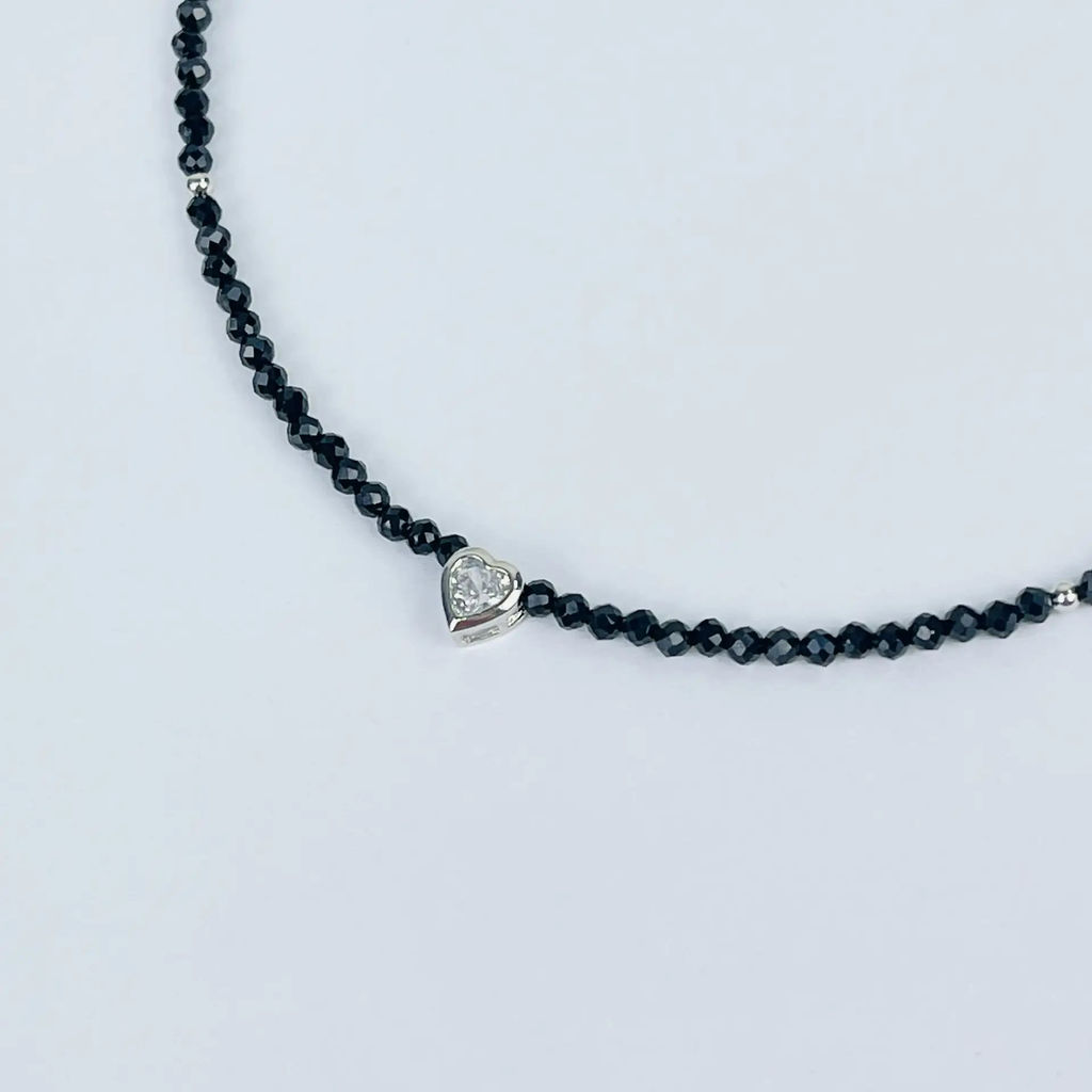 Колье из Шпинели со вставкой сердце - Радуга самоцветов фото 2
