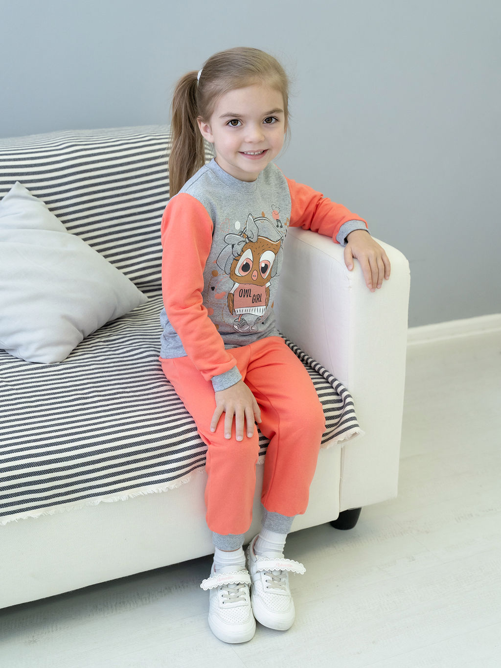 Костюм детский кораллмеланж сова в наушниках