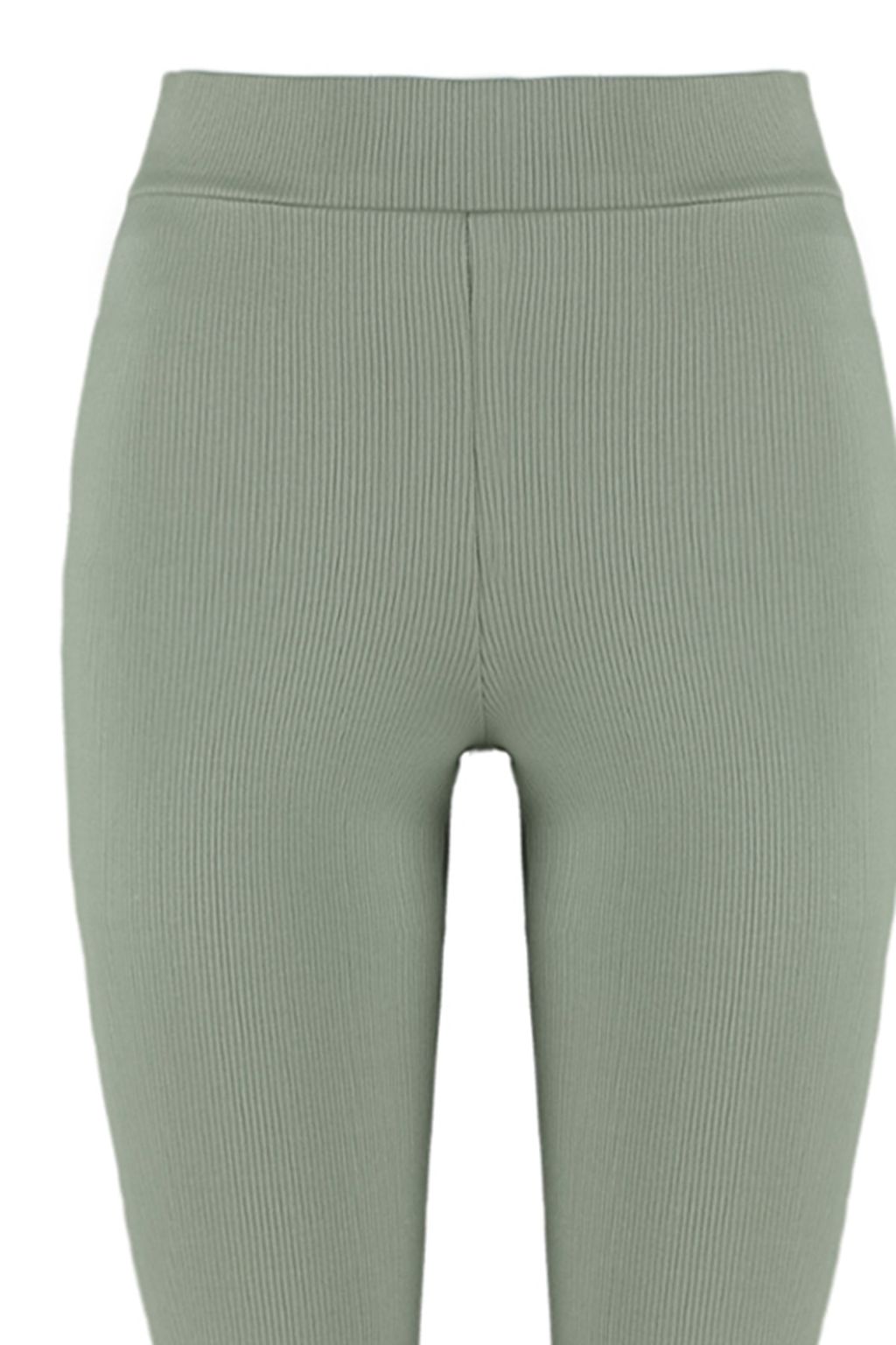 TRENDYOLMILLA Siyah Fitilli Flare/Ispanyol Paca Yuksek Bel Esnek Orme Tayt Pantolon TWOSS23PL00135  фото 7