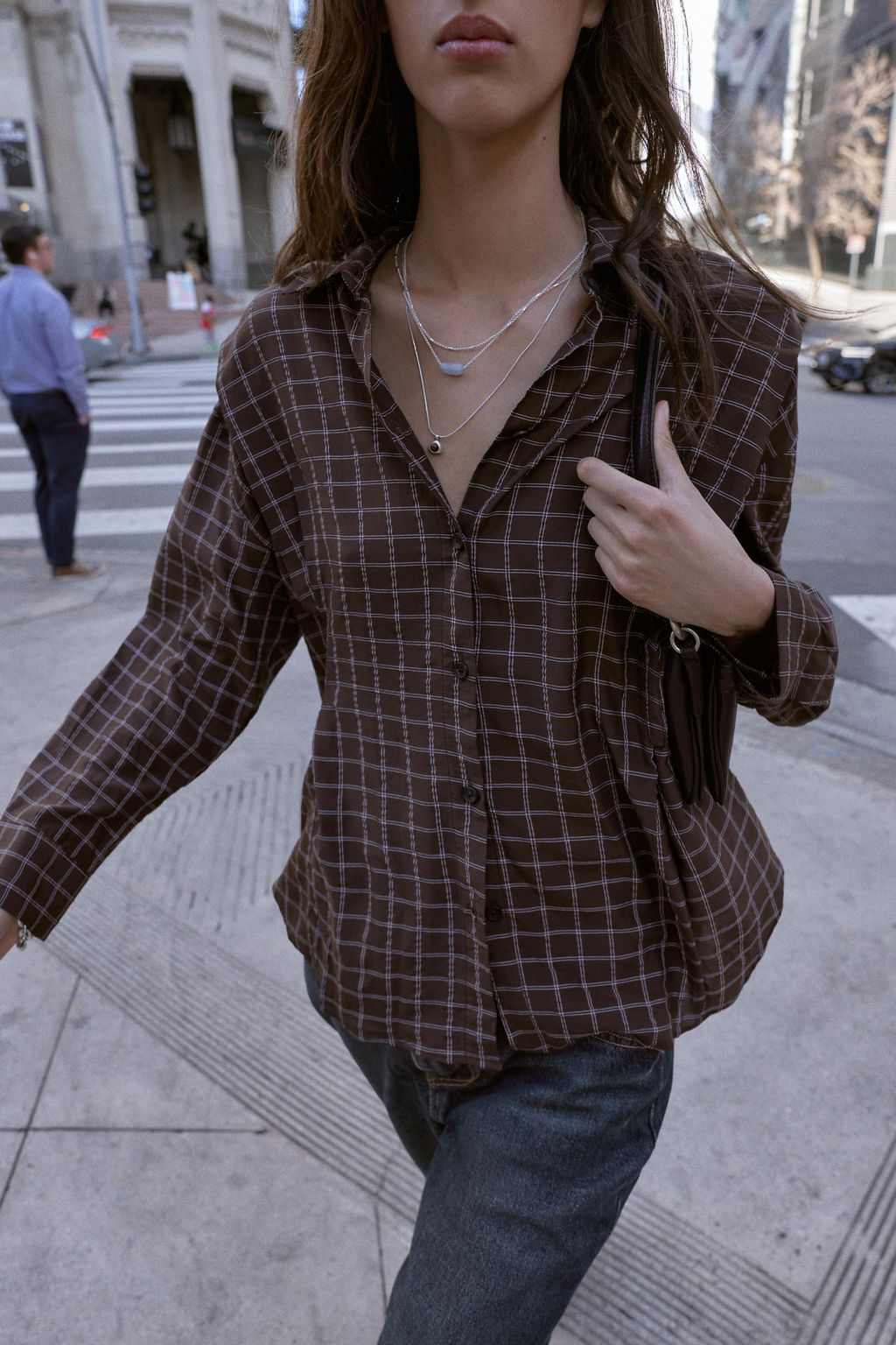 OVERSIZE CHECK SHIRT - Zara фото 15