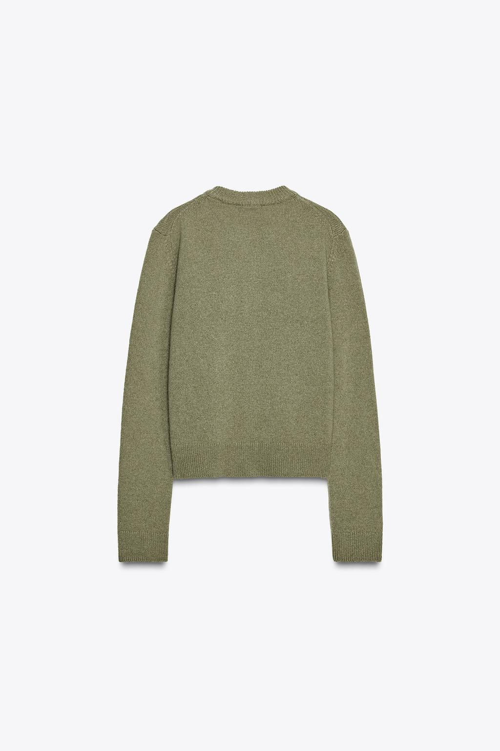 CASHMERE AND WOOL BASIC CARDIGAN - Zara фото 18