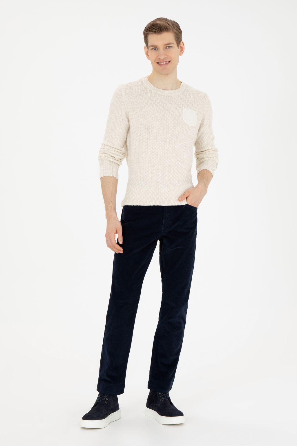 U. S. Polo Assn / Мужской свитер с камнем - U.s. polo assn фото 11