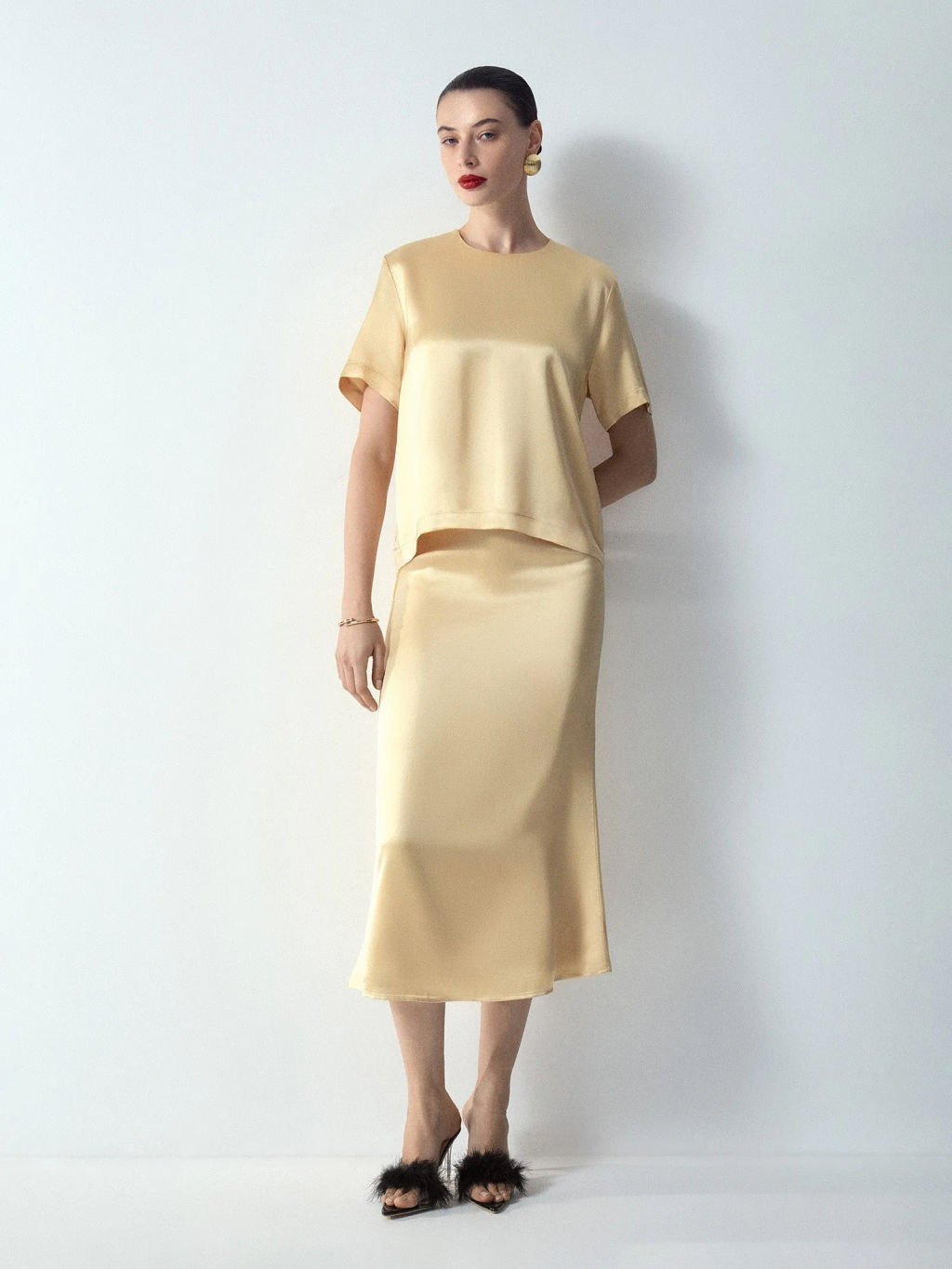 Блузка с коротким рукавом, B3118/gloppy