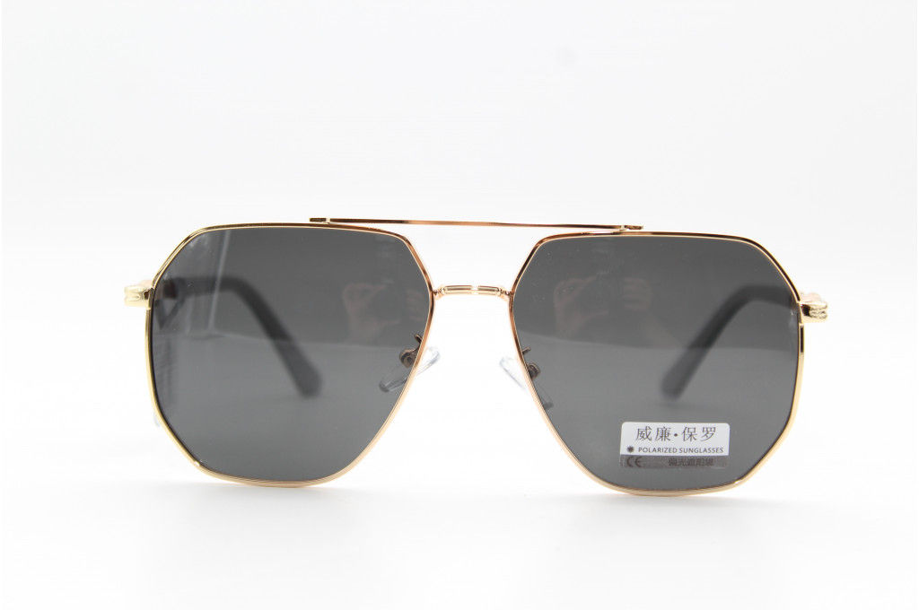 Солнцезащитные очки WILIBOLO (Polarized) 8012 60-16-142 С2 зол/серая линза