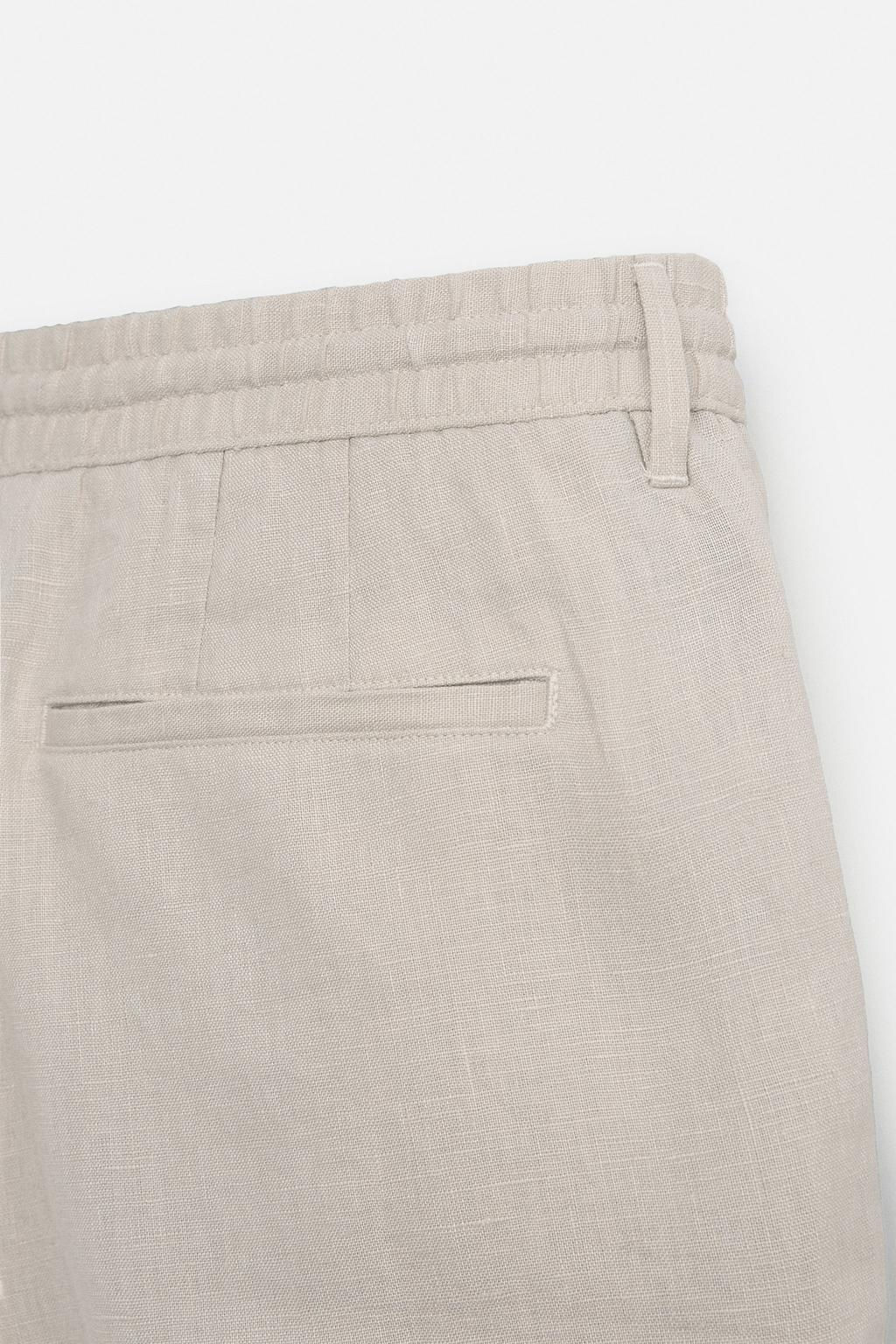 100% LINEN BERMUDA SHORTS - Zara фото 18
