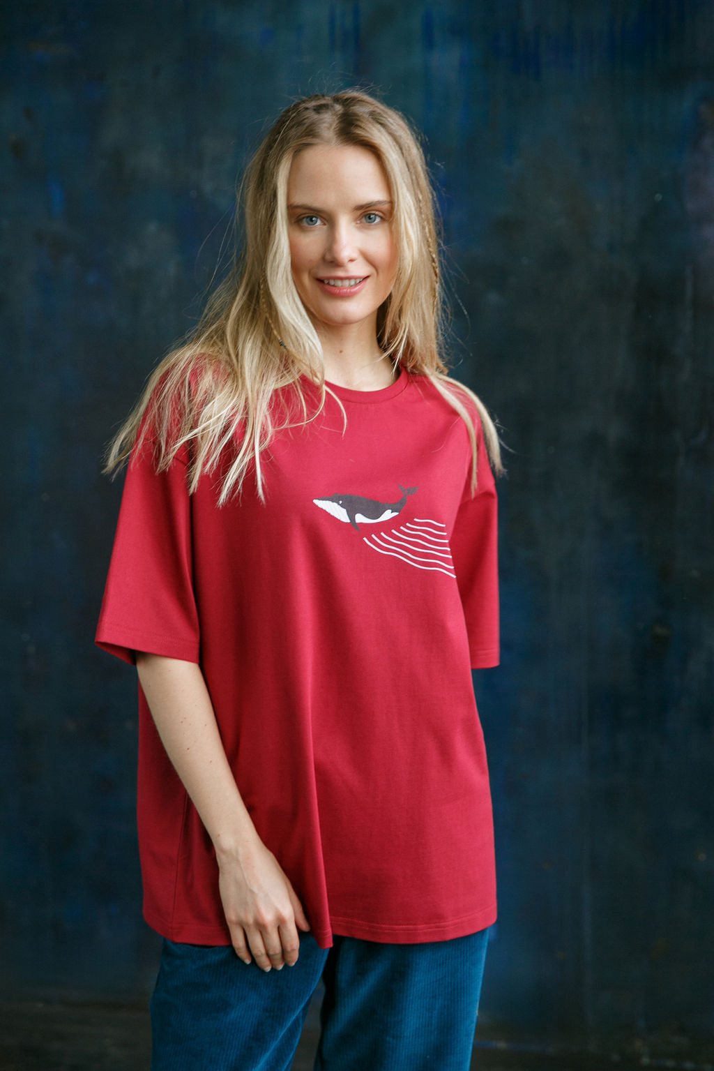 Футболка женская Whale Bordo - Captain's mate фото 6