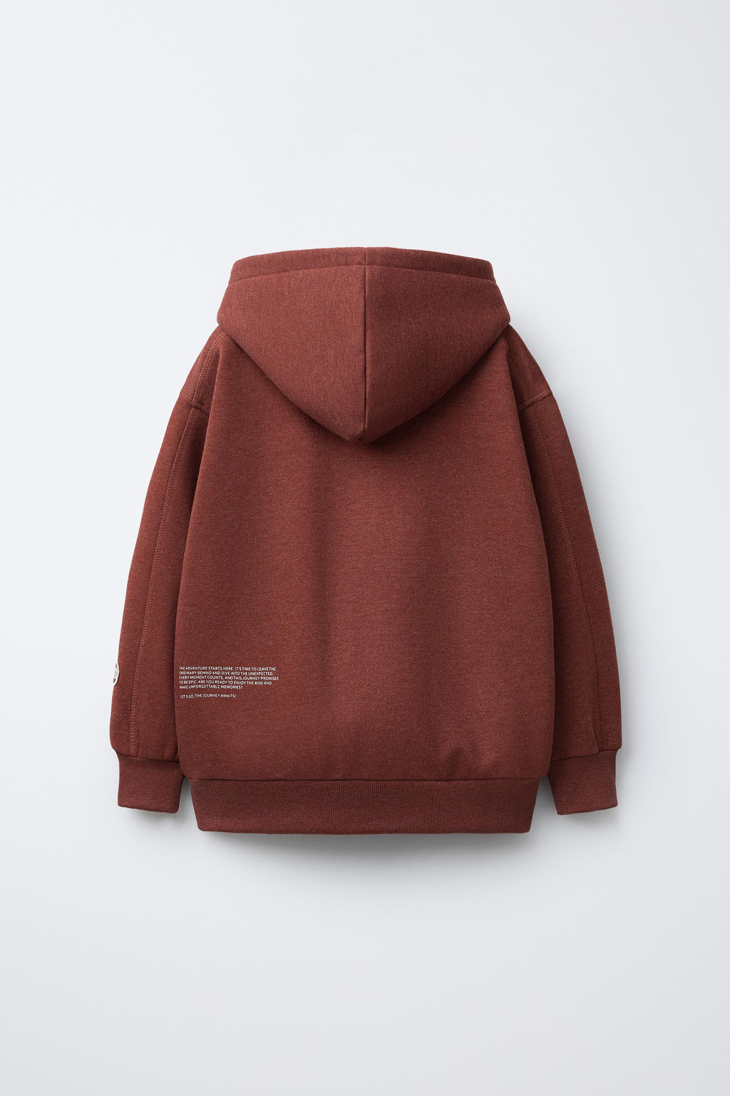 SLOGAN PRINT HOODIE AND JOGGER TROUSERS SET - Zara фото 3