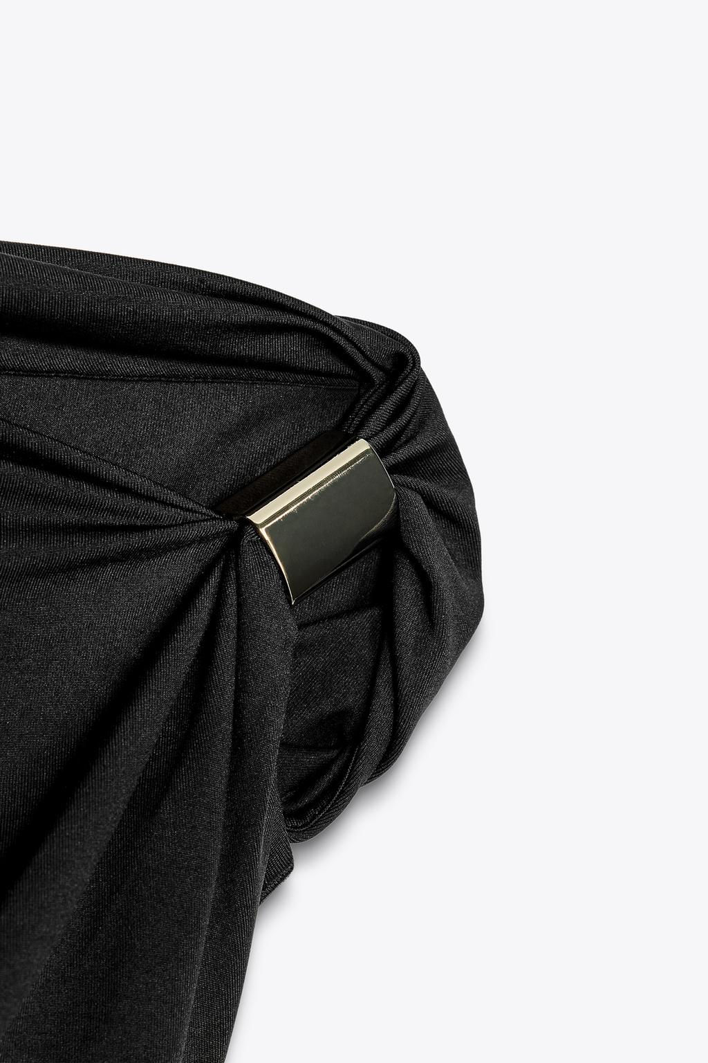 ASYMMETRIC POLYAMIDE TOP - Zara фото 4