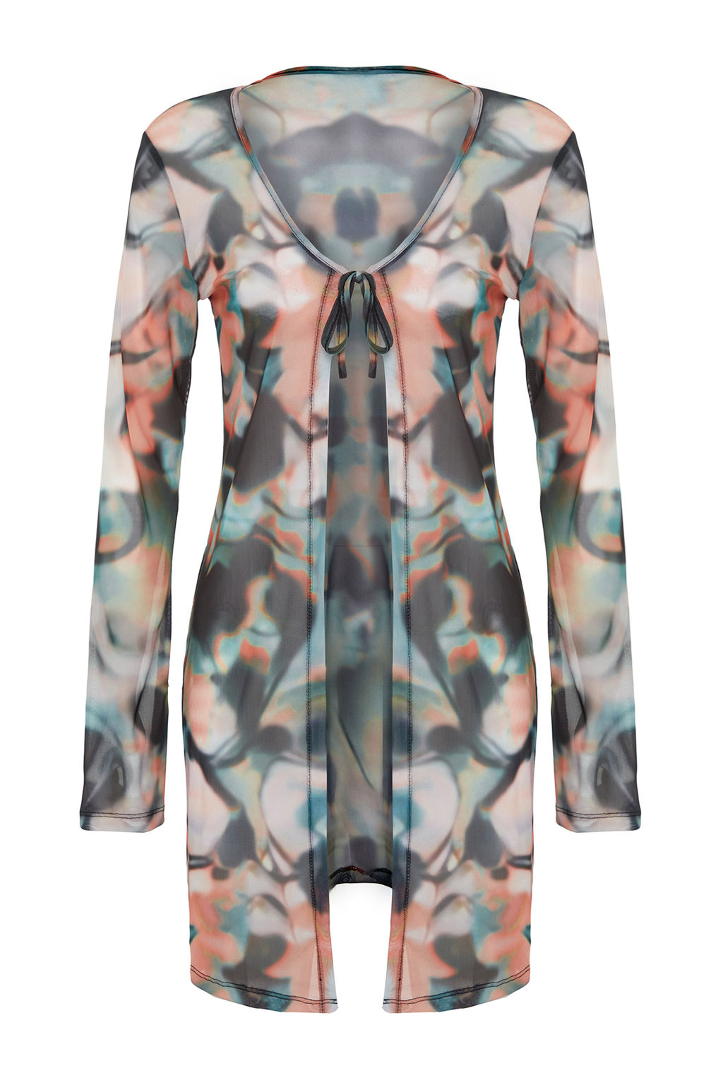 Cok Renkli Bask?l? Uzun Tul Esnek Orme Orme Bluz TWOSS24BZ00051 - Trendyolmilla фото 7