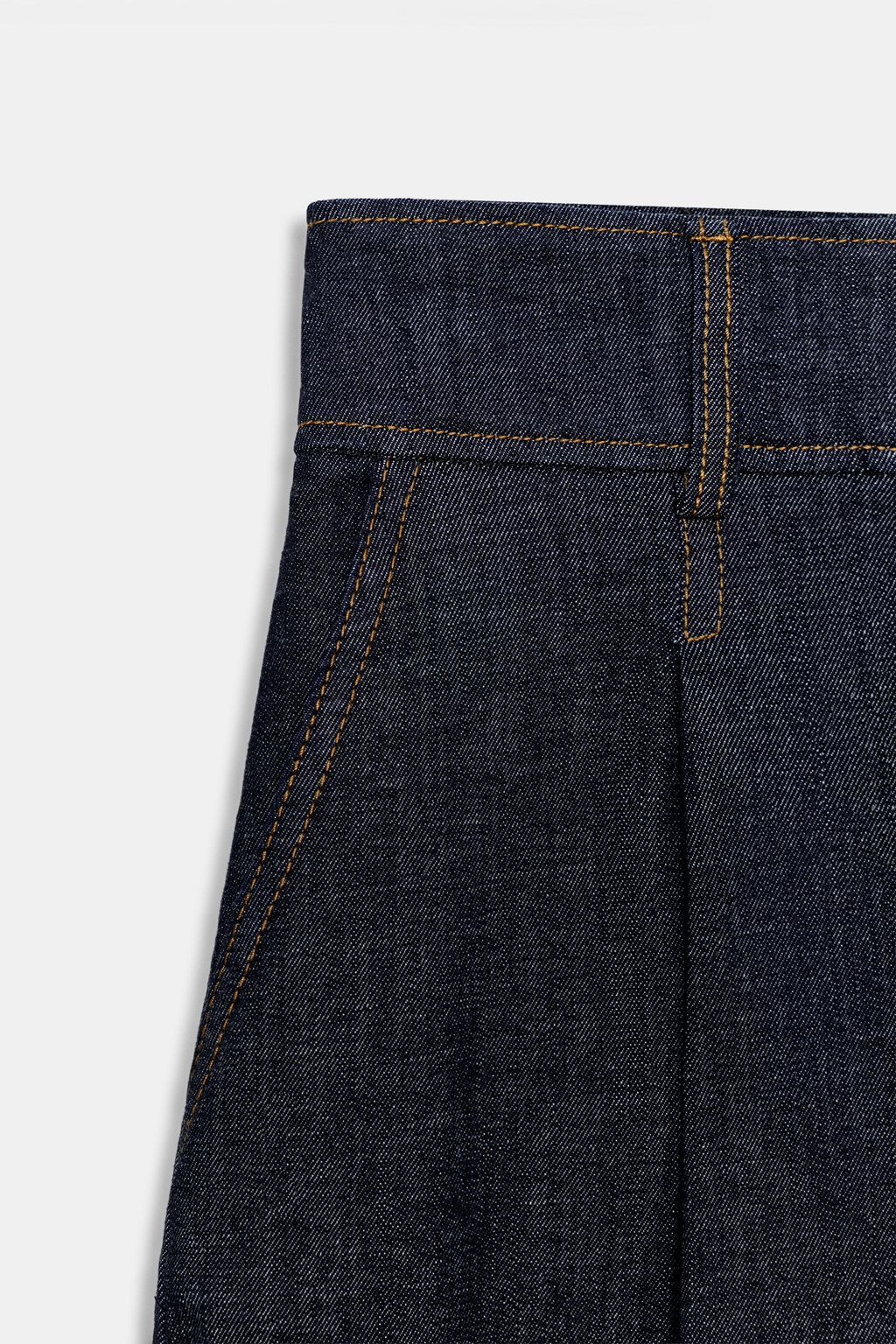 Z1975 LONG DENIM BERMUDA SHORTS WITH DARTS - Zara фото 10