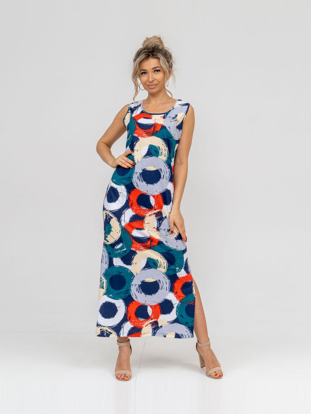 Сарафан женский, цвет синий