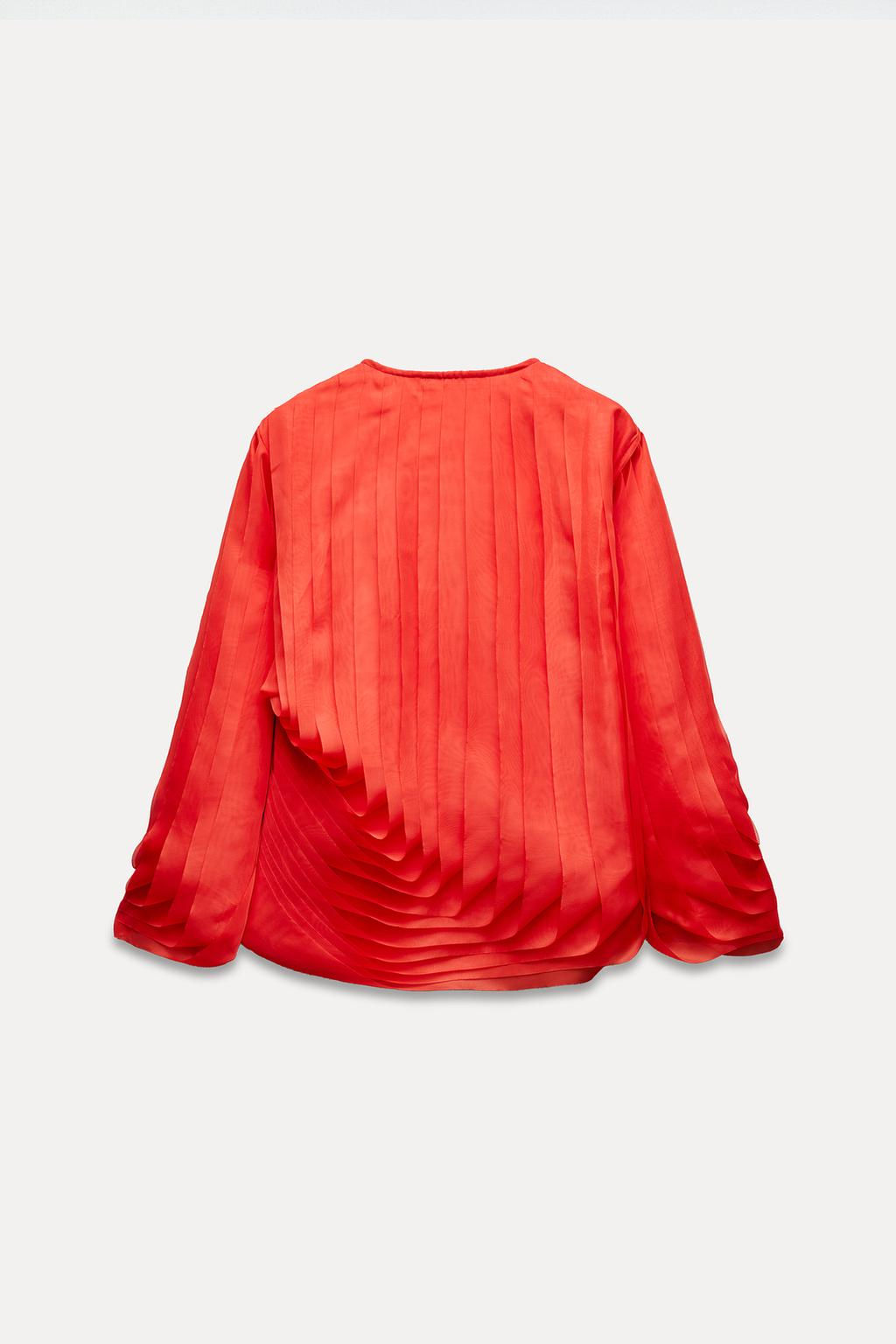 TEXTURED ORGANZA JACKET - Zara фото 5