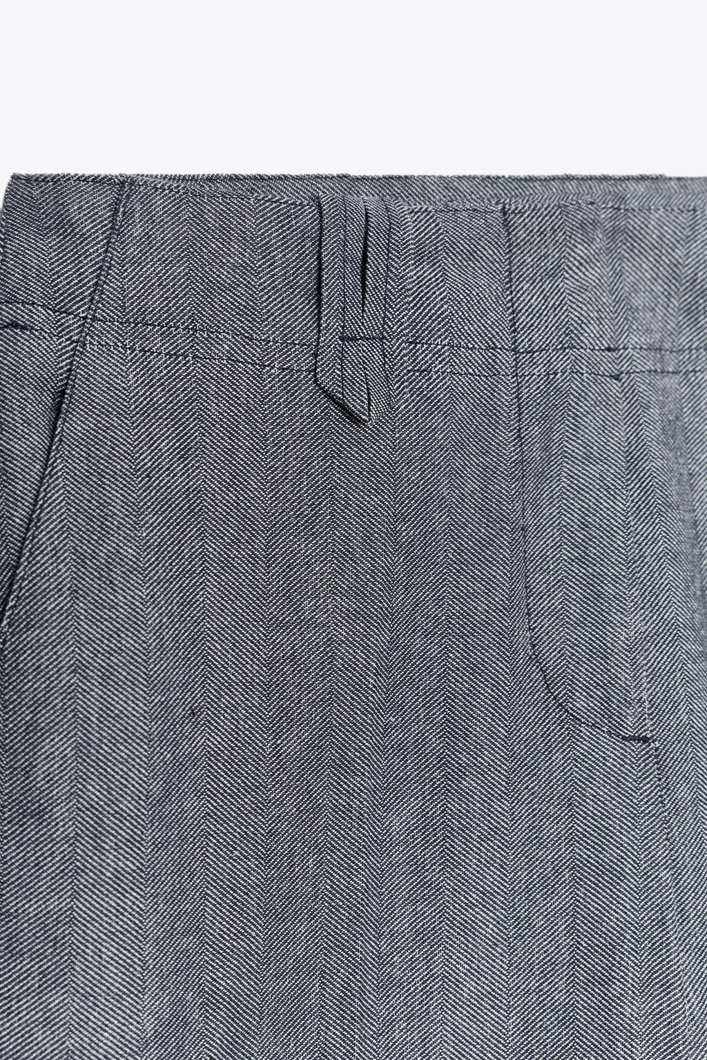 STITCHED DETAIL TROUSERS WITH BELT LOOPS - Zara фото 9