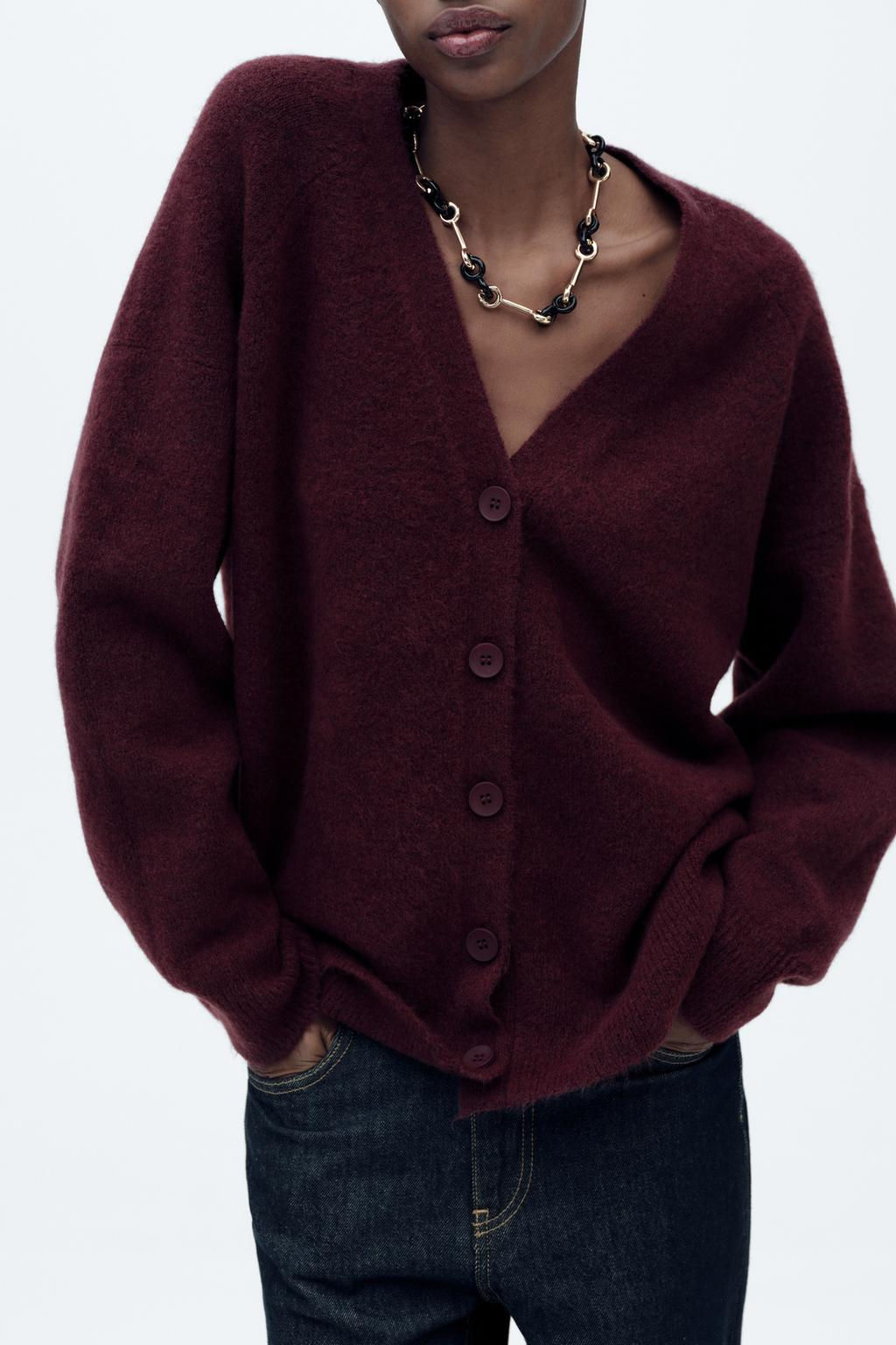 SOFT PLAIN KNIT CARDIGAN - Zara фото 8