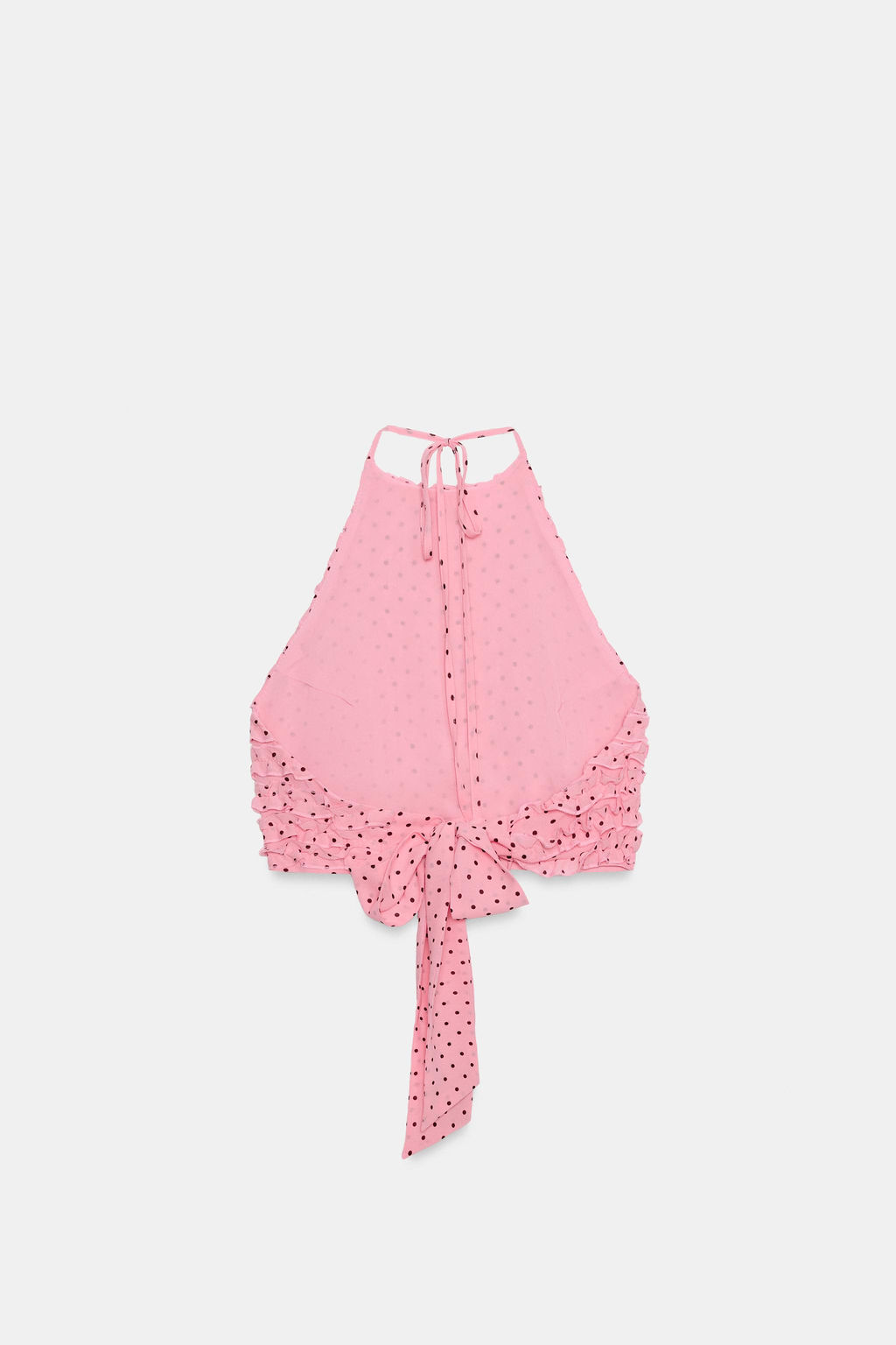 TOP HALTER VOLANTES LUNARES / Chicle - Zara фото 7