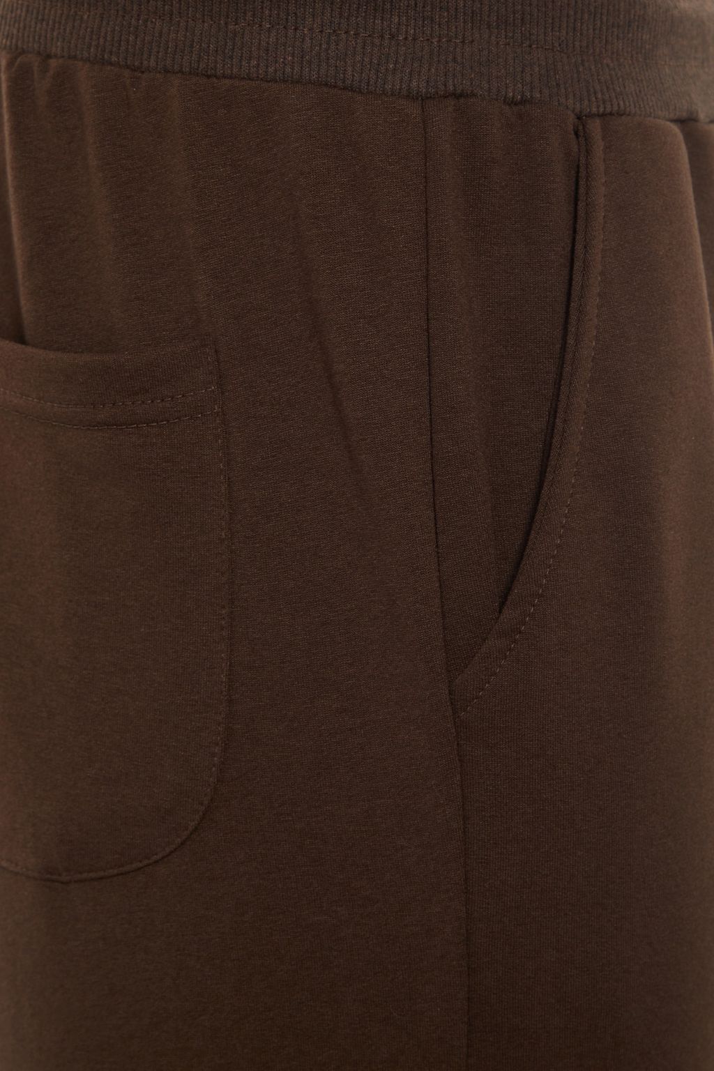 Kahverengi Basic Regular/Normal Kesim Lastik Paca Jogger Esofman Alt? TMNSS20EA0053