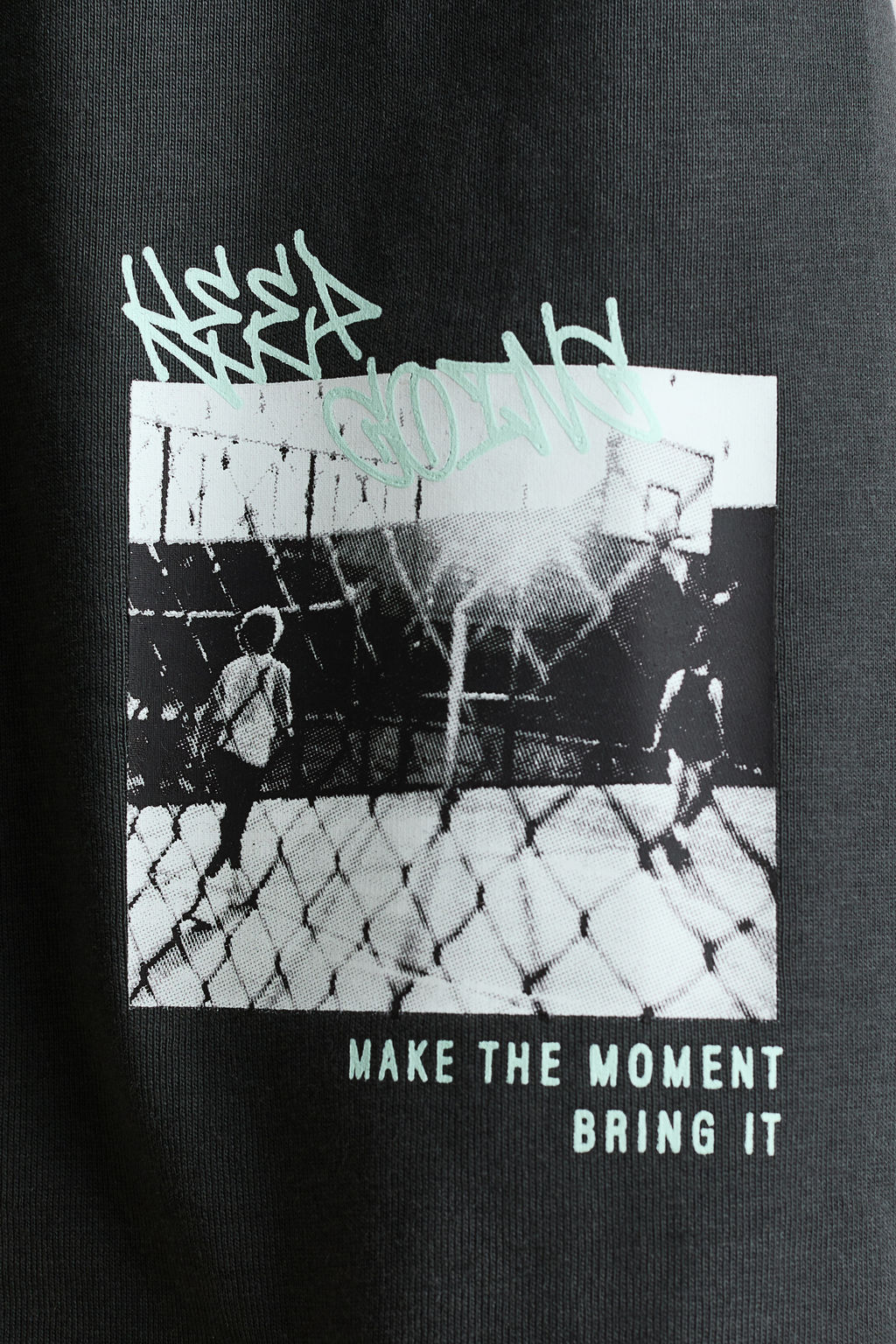 Camiseta estampada de corte holgado - H&m фото 9