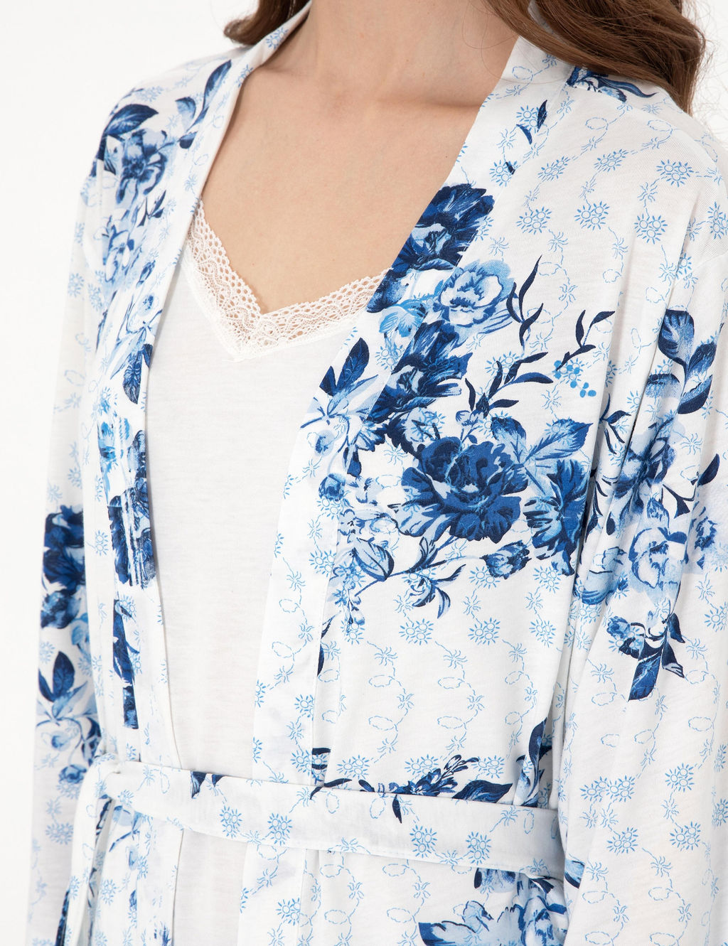 Beyaz 3l_ _ort Pijama Tak_m_ - Pierre cardin фото 7