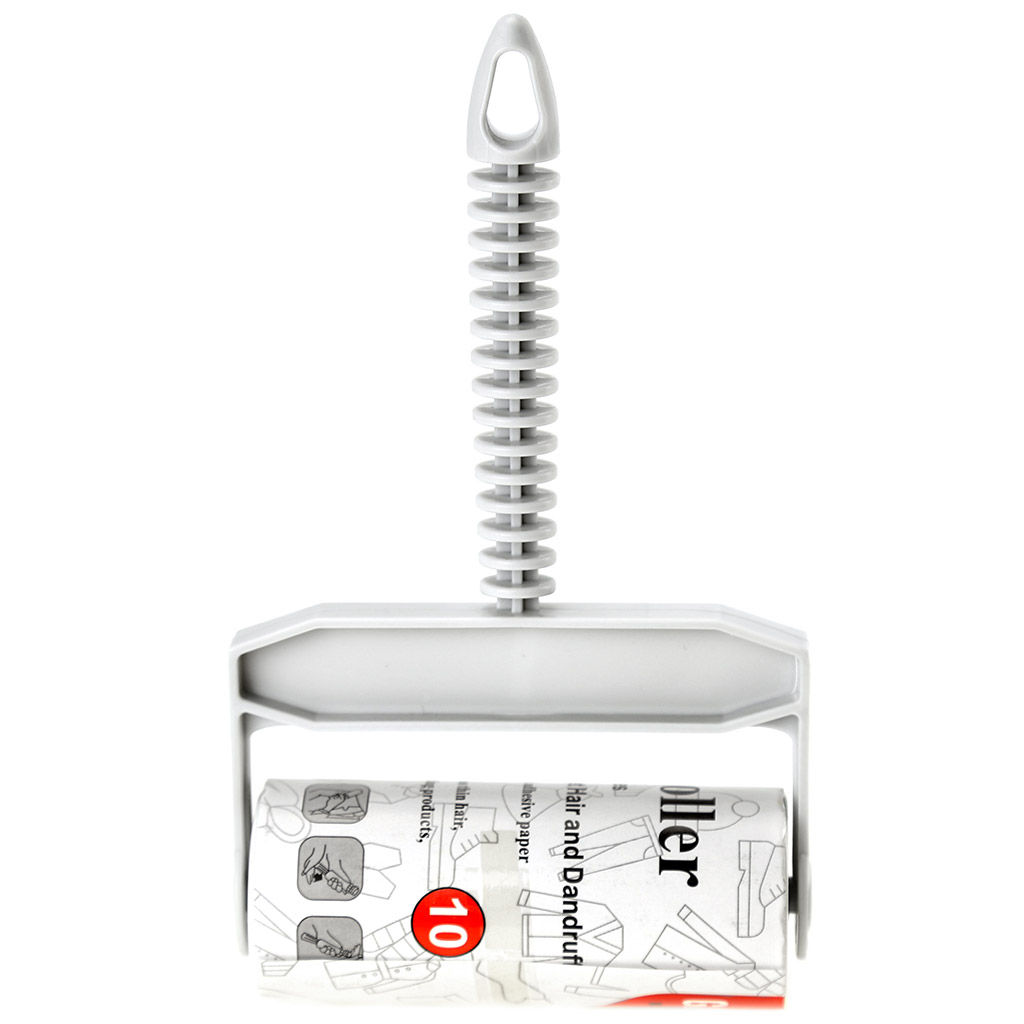 Ролик для чистки одежды "Рельеф" 10 листов, ширина 10см, пластмассовое основание, цвета микс