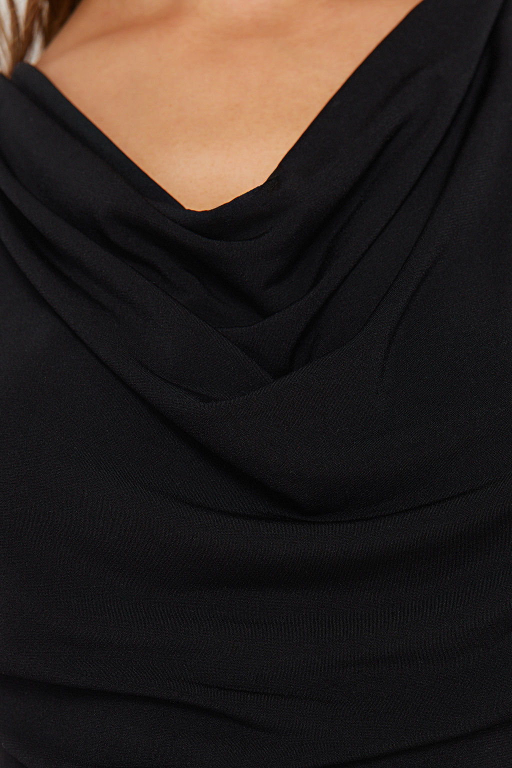 Siyah Degaje Yaka Vatkal? Sandy Esnek Orme Bluz TWOSS24BZ00597 - Trendyolmilla фото 5