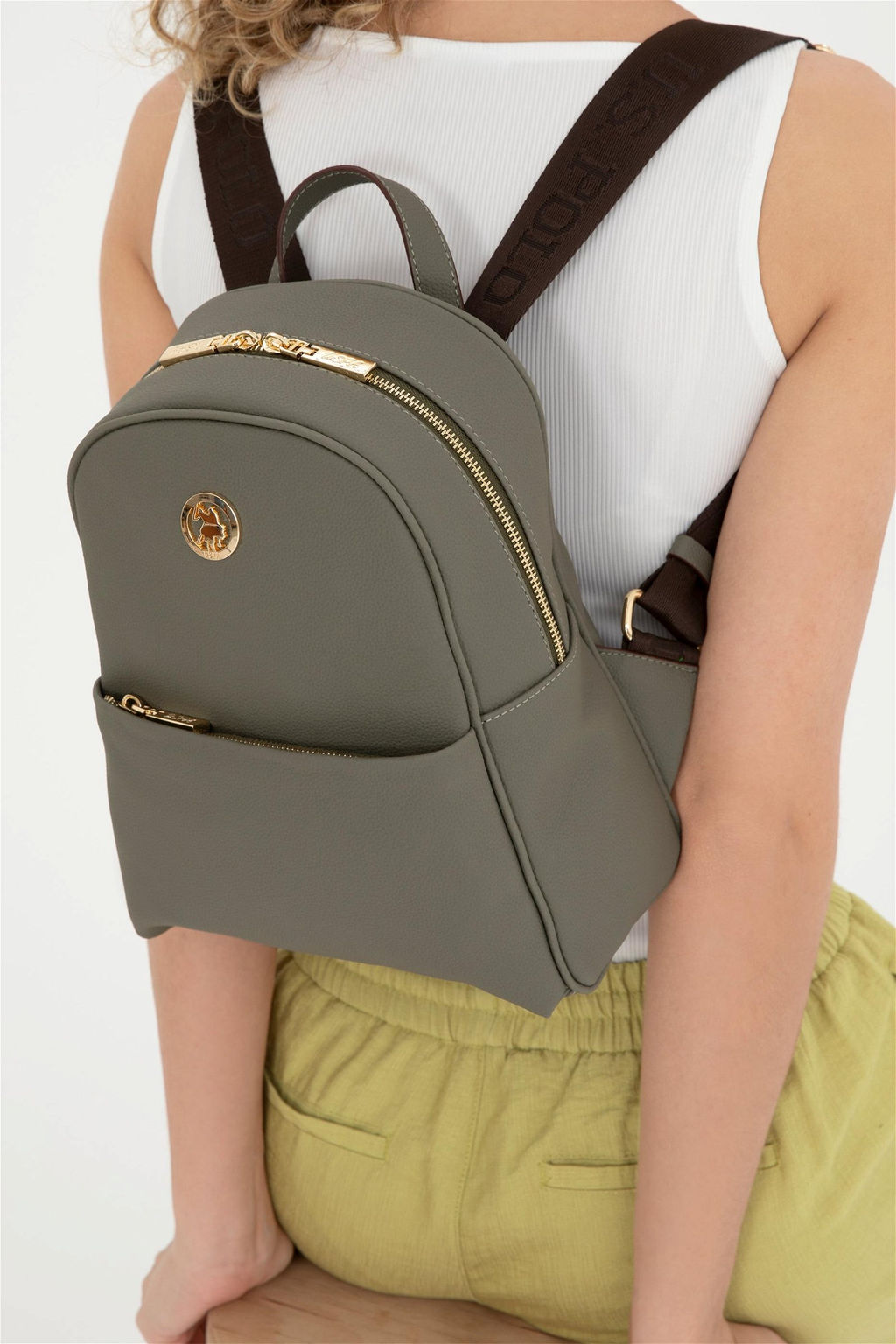 Женская сумка светло-хаки - U.s. polo assn фото 2