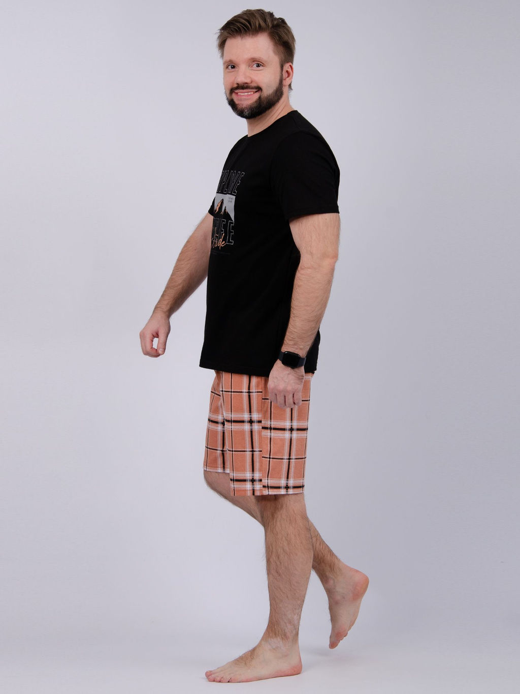 Пижама "Альпы" шорты, трикотаж