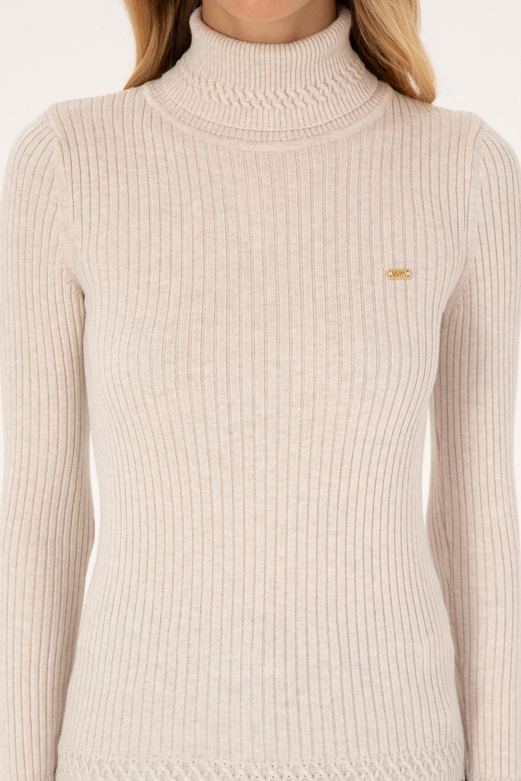 Kad_n Krem Melanj Bo_azl_ Kazak - U.s. polo assn фото 6