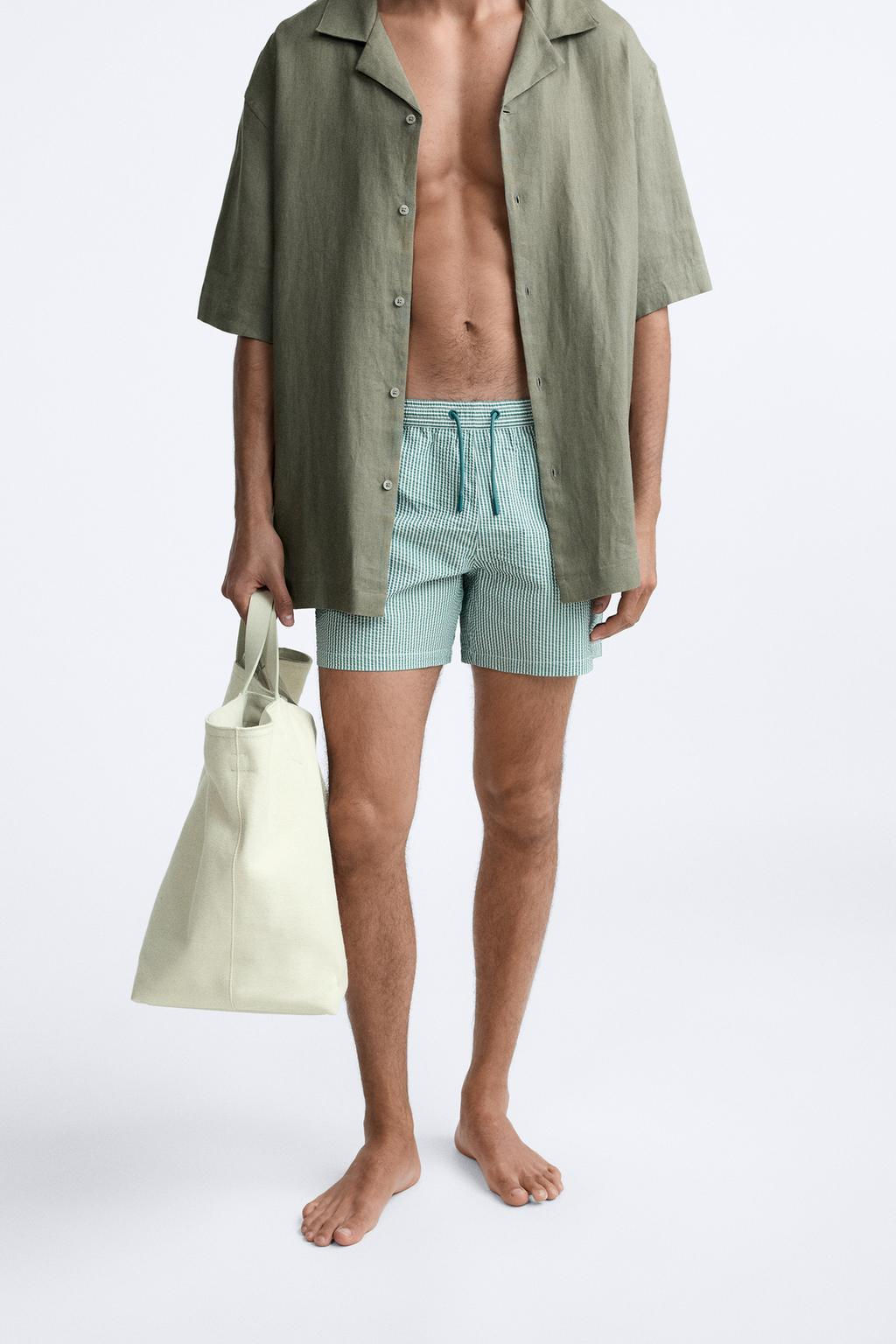 REGULAR GOFRE KUMAS DENIZ SORTU - Zara фото 30