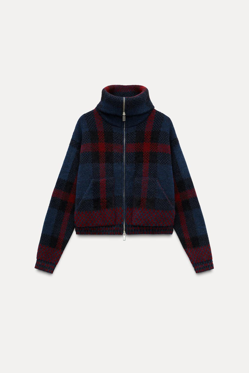 CHECK KNIT CARDIGAN - Zara фото 4