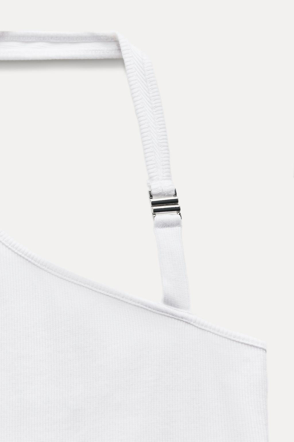 RIBBED HALTER TOP - Zara фото 6