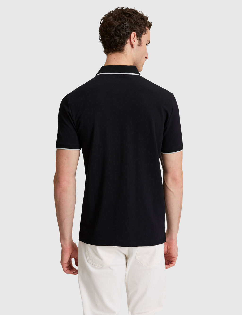 Siyah Slim Fit %100 Pamuk Apa_ Yaka Ti__rt