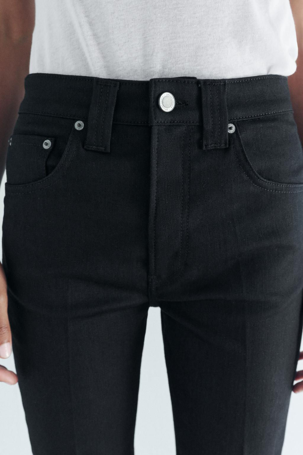 ZW COLLECTION BOOTCUT HIGH-WAIST CROPPED JEANS - Zara фото 13