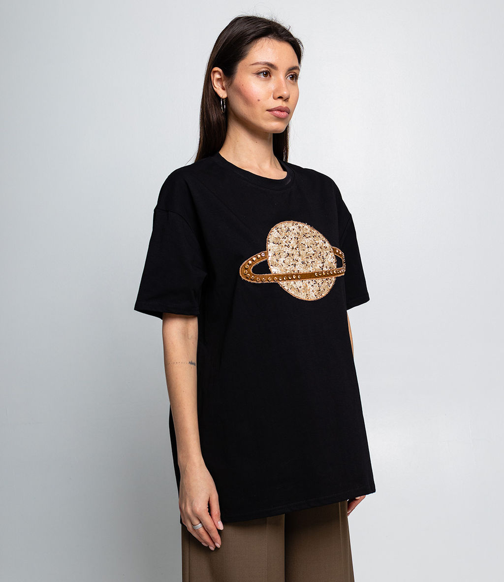 Футболка #КТ2-48, чёрный - Dommod фото 2