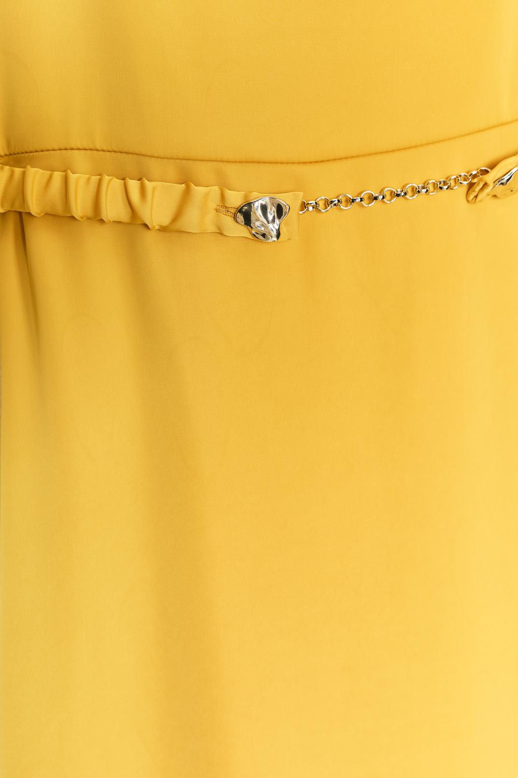 BELTED SATIN MIDI DRESS - Zara фото 8