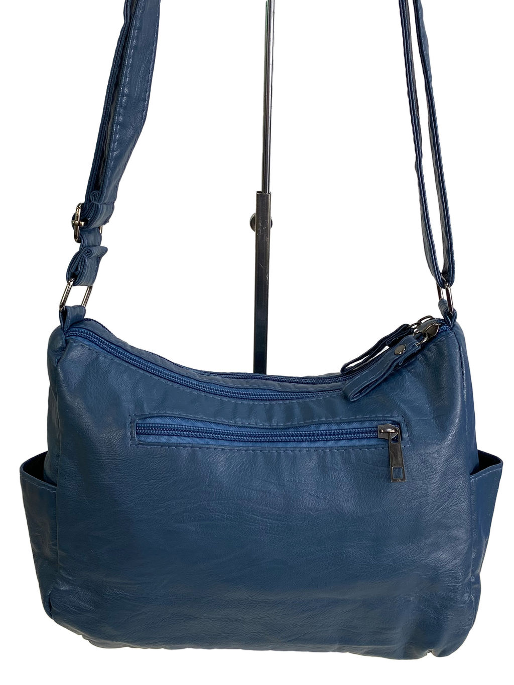 Женская классическая сумка из искусственной кожи, цвет синий - Greta фото 2