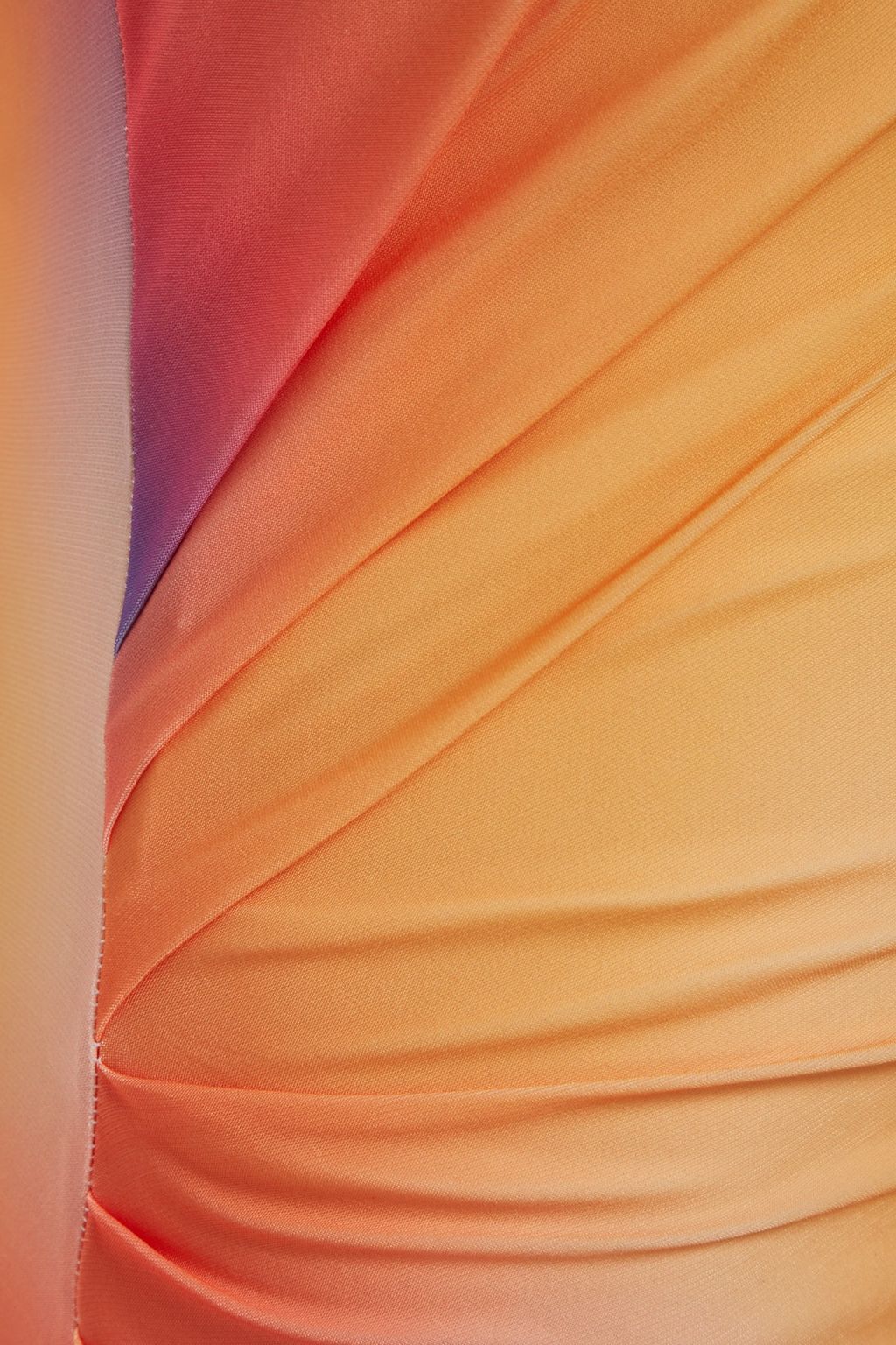 Cok Renkli Bask?l? Vucuda Oturan Midi Tek Omuz Ayarlanabilir Ask?l? Orme Kalem Elbise TWOSS23EL01577