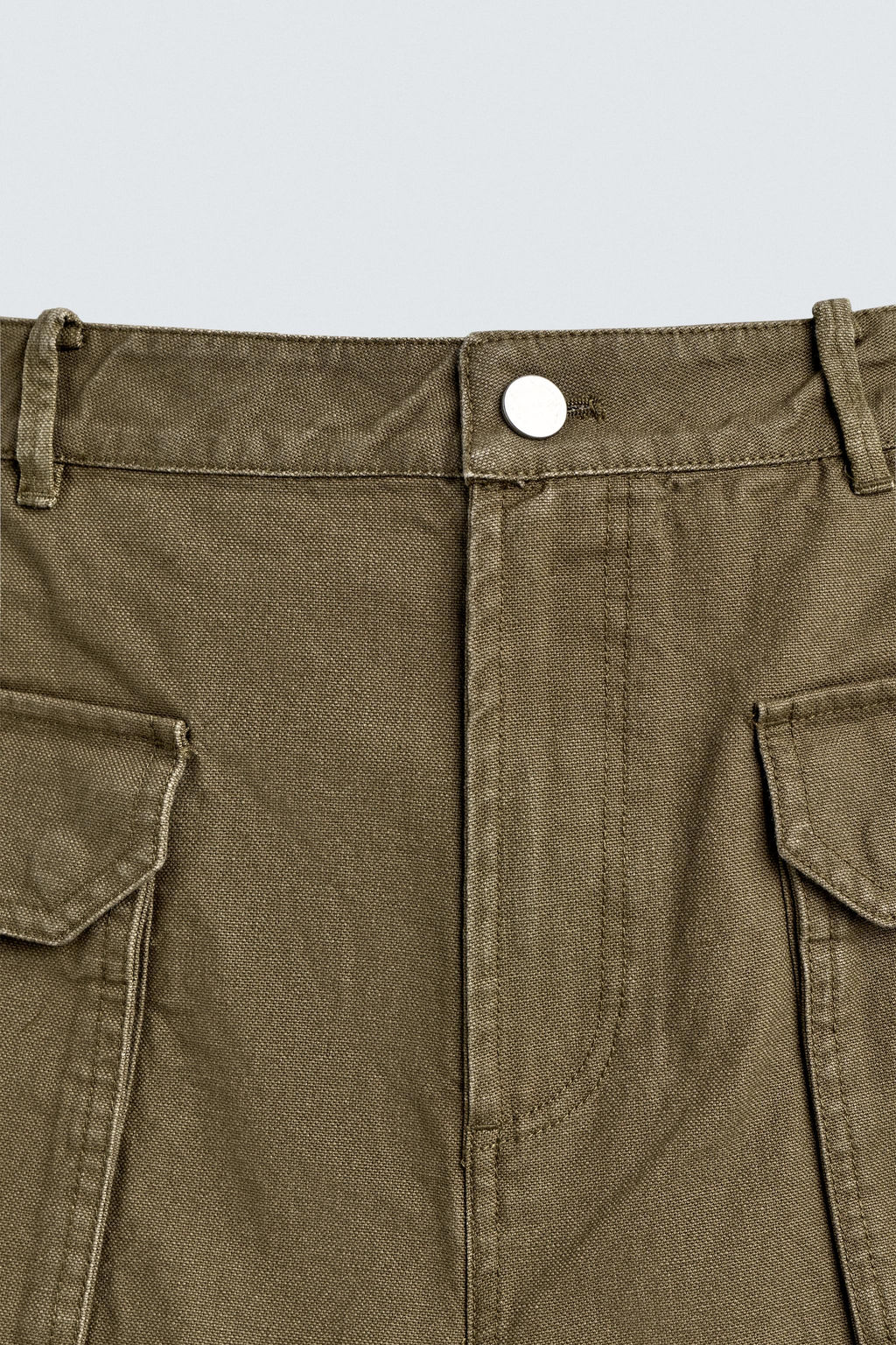 PANTAL?N WIDE FIT TRABILLA / Khaki - Zara фото 10