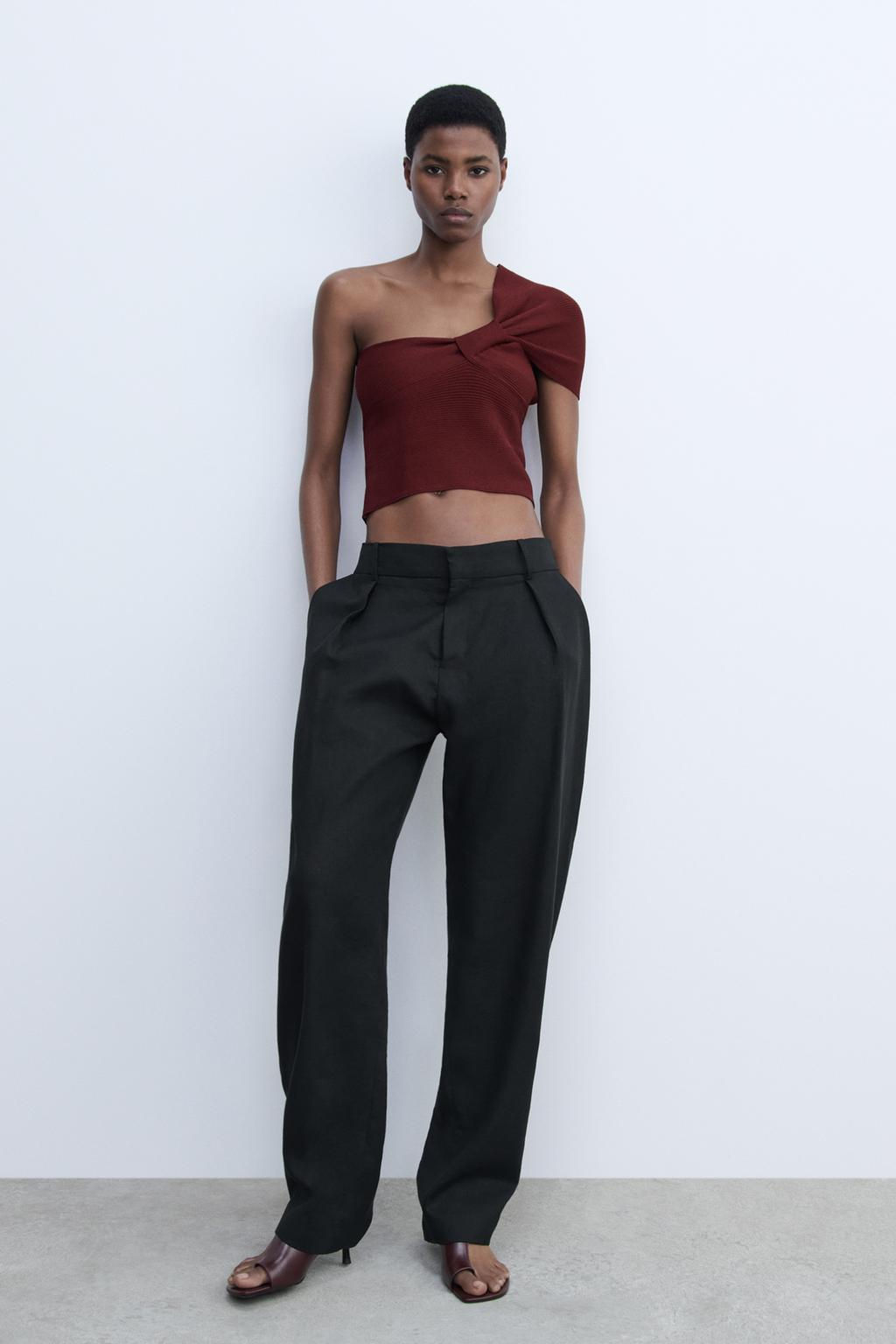ASYMMETRIC KNIT TOP - Zara фото 7